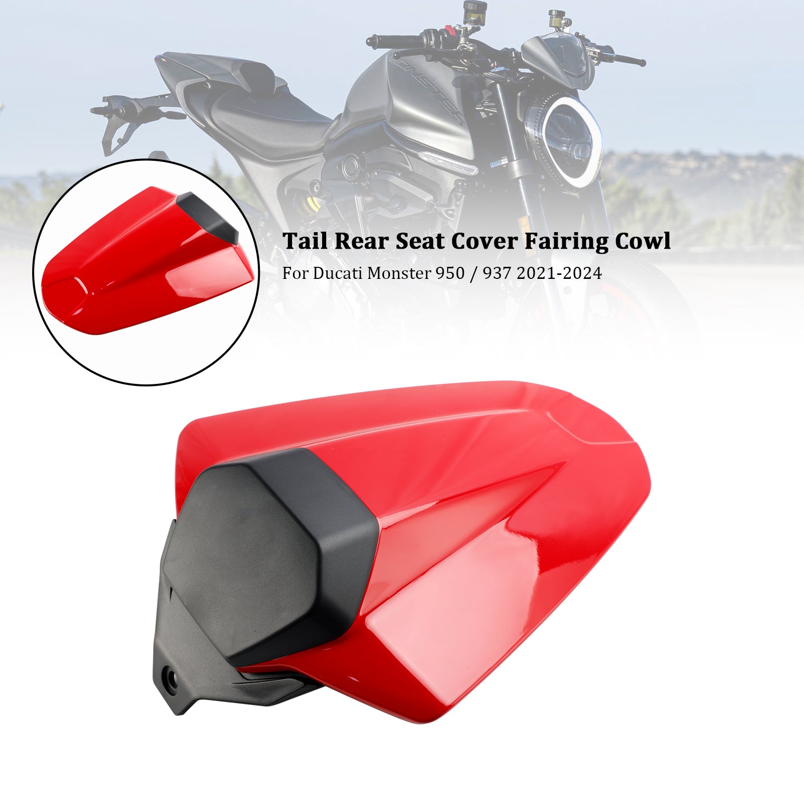 21-24 Ducati Monster 950 937 Coda Posteriore Coprisella Carenatura Cofano