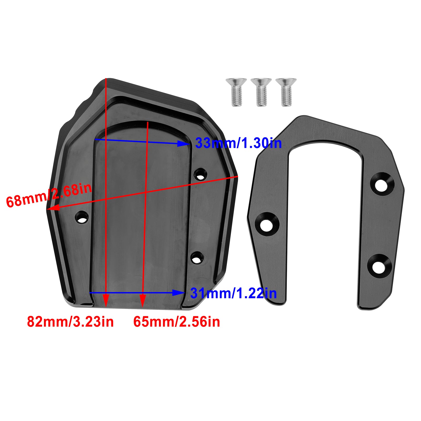 Kickstand Enlarge Plate Pad fit for Kawasaki Vulcan S 650 VN650 2015-2021