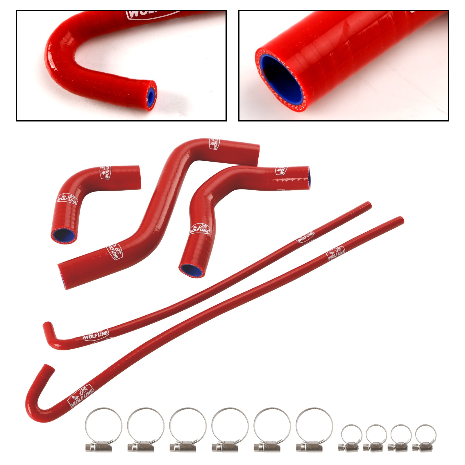 2017-2024 Kawasaki Z900 Silicone Radiator coolant Hose kit