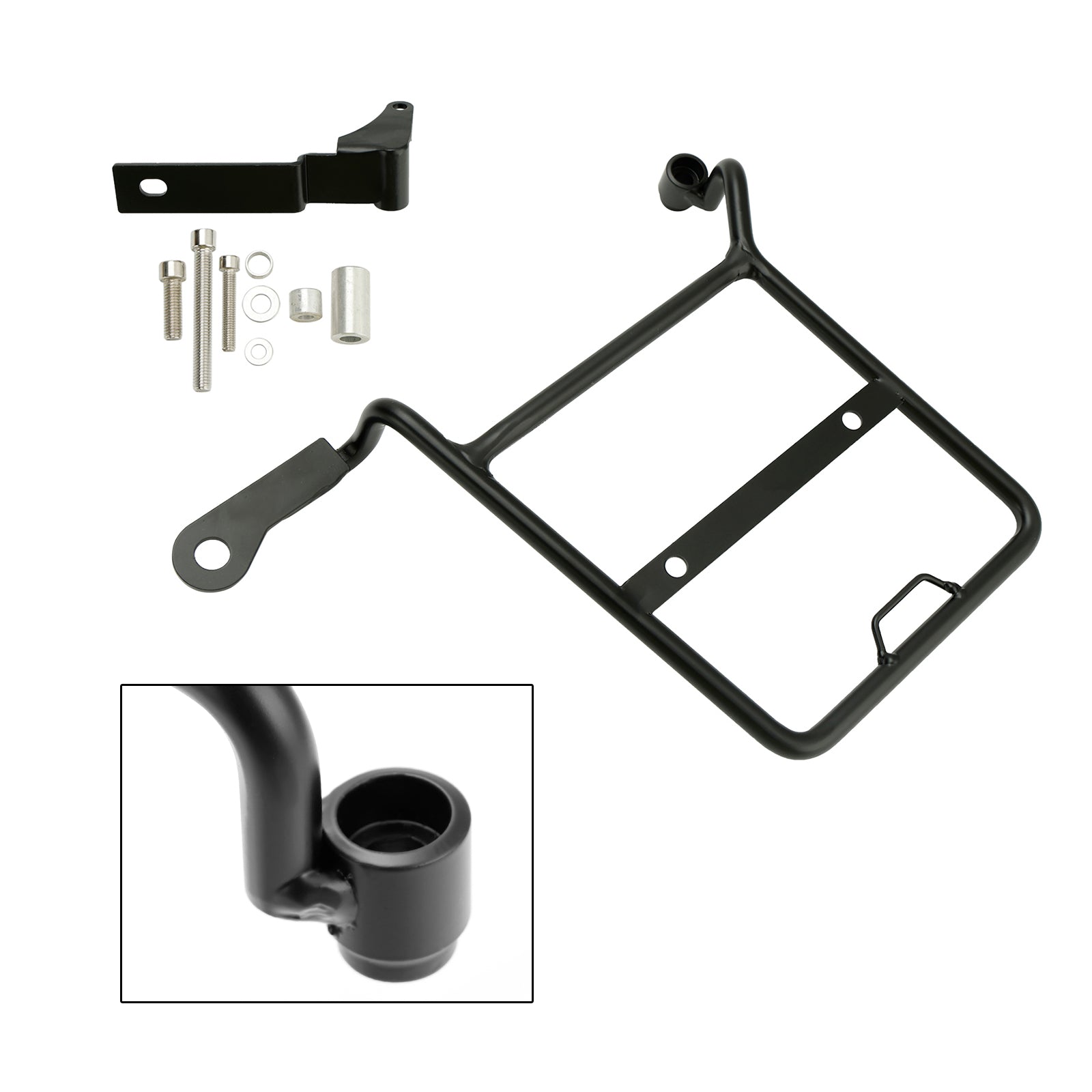 Side Saddle Bag Mounting Bracket Black Fit For Honda CROSS CUB SUPER CUB Right