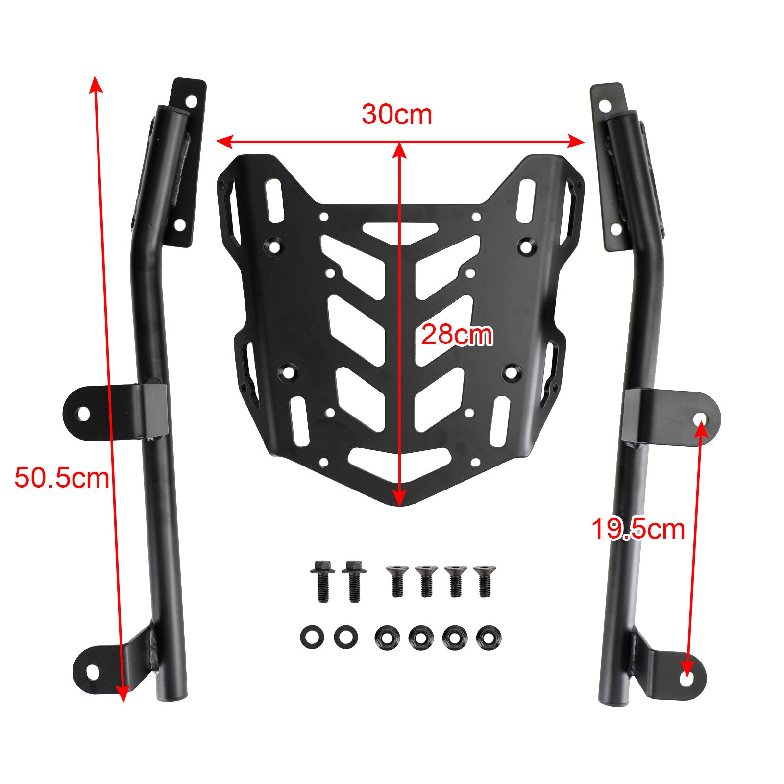 Portapacchi posteriore per tubo Honda ADV160 ADV 160 2023 - Portapacchi nero per trasporto bagagli