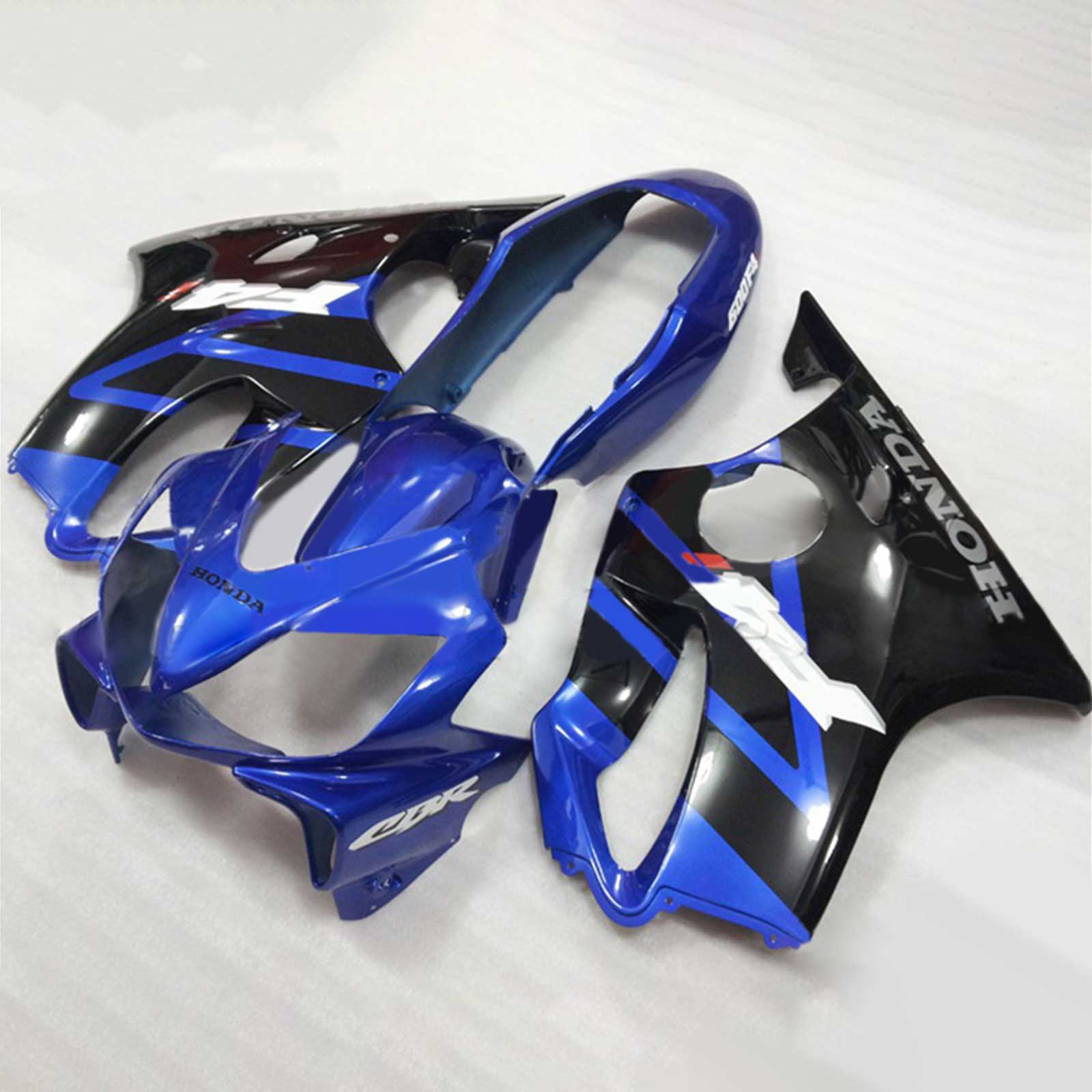 Amotopart 2004-2007 CBR600 F4i Honda Kit de carenado azul y negro