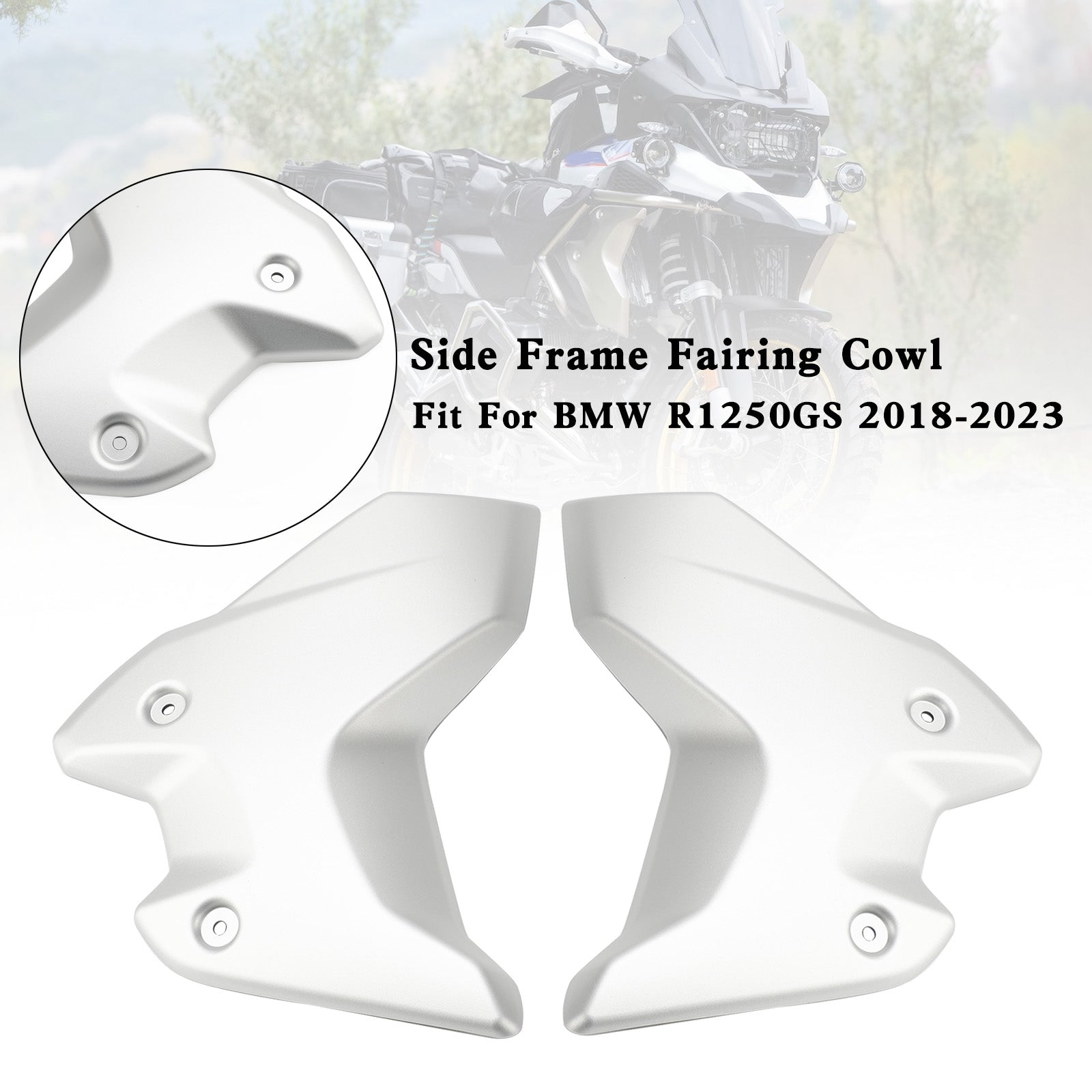 18-23 BMW R1250GS Side Frame Fairing Cowl Guards Radiator Cover