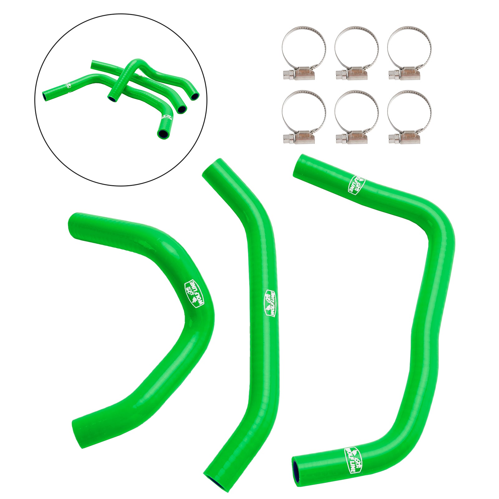 23-24 Kawasaki ZX4R ZX-4RR Silicone Radiator Coolant Hose Kit