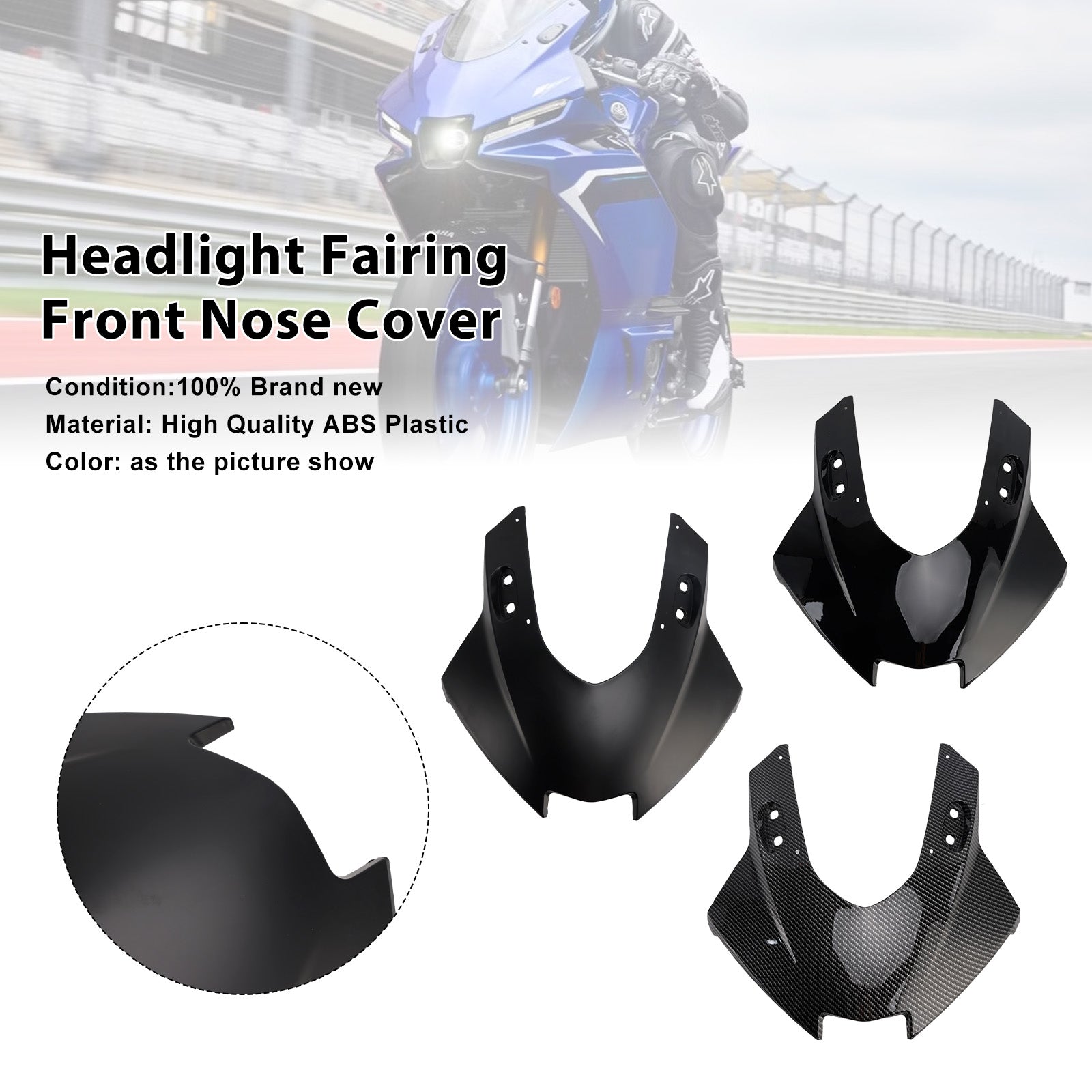 2025-2026 Yamaha YZF-R3 R25 Headlight Fairing Front Nose Cover