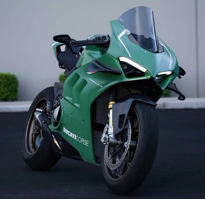 Amotopart Ducati Panigale 20-21 V4 V4S & 21-22 V4SP & 19-22 V4R Kit de Carenado Verde