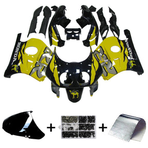 Amotopart 1990-1998 Honda CBR250RR MC22 Black Yellow Fairing Kit