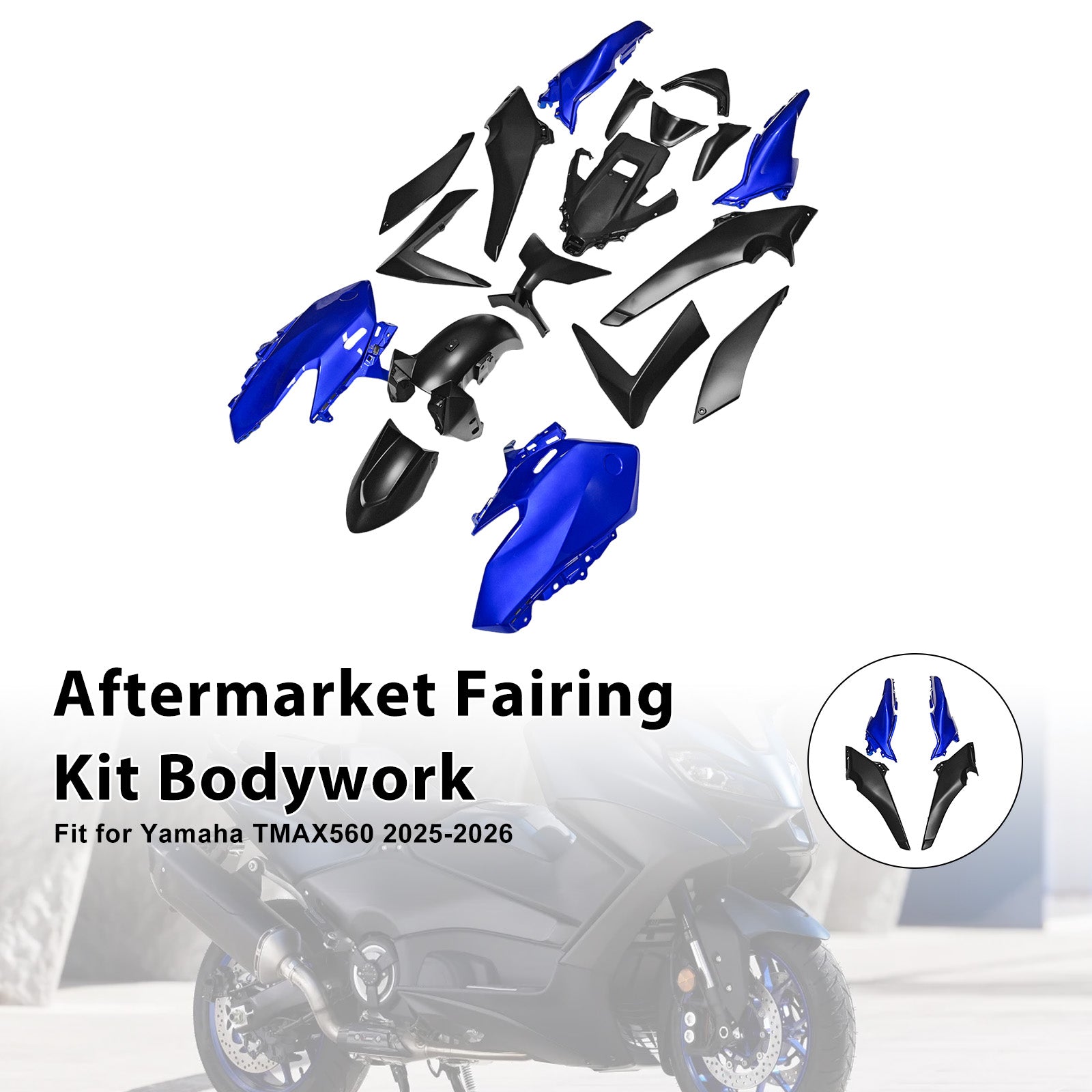Amotopart 2025-2026 Yamaha TMAX560 Fairing Kit Collection