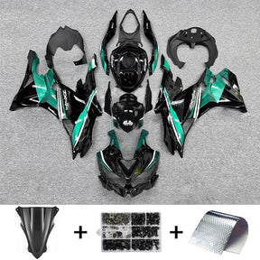 Amotopart 2019-2024 Ninja ZX-25R ZX-4R ZX-4RR Kawasaki Kit carena verde e nero