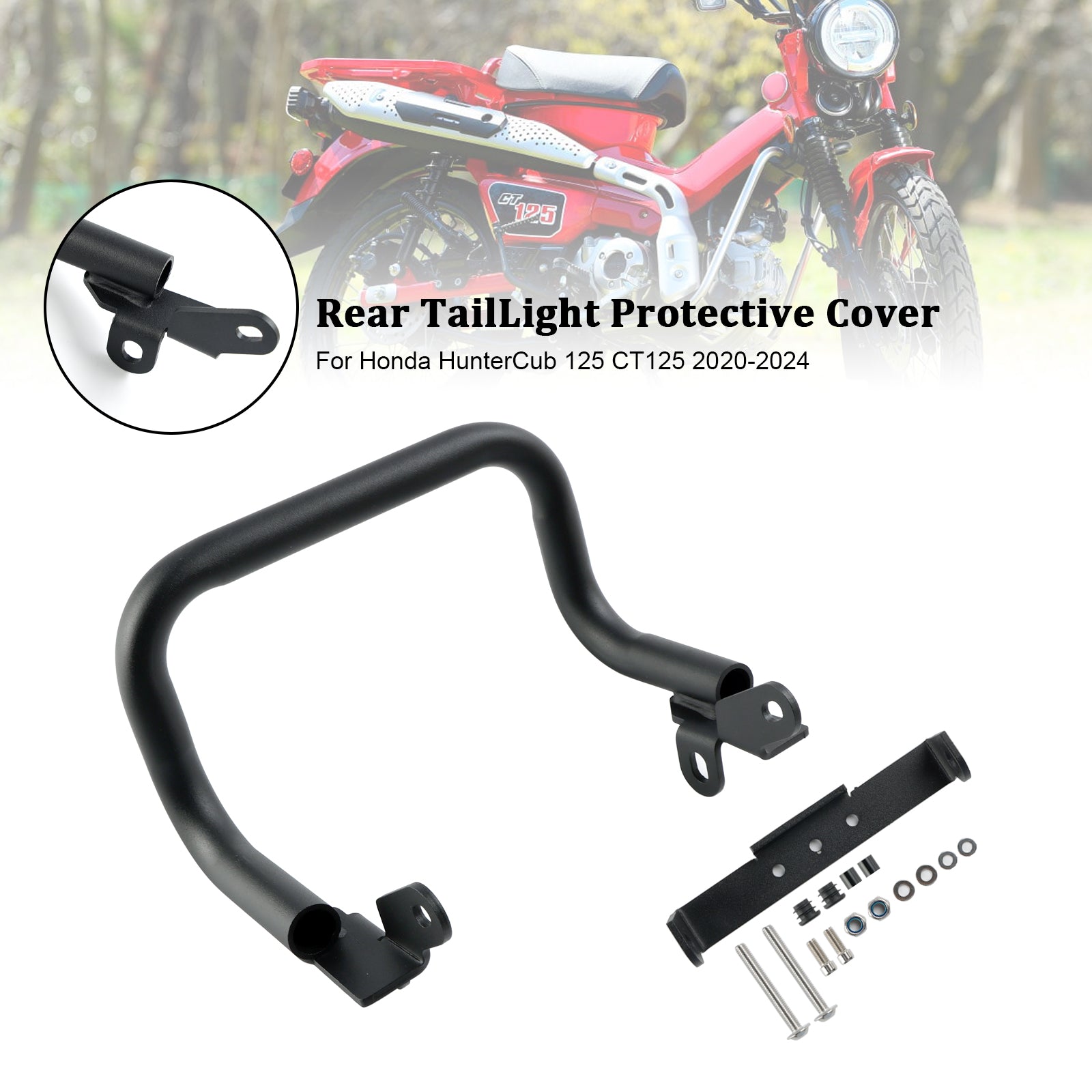 2020-2024 Honda Hunter Cub 125 CT125 Cubierta protectora de luz trasera