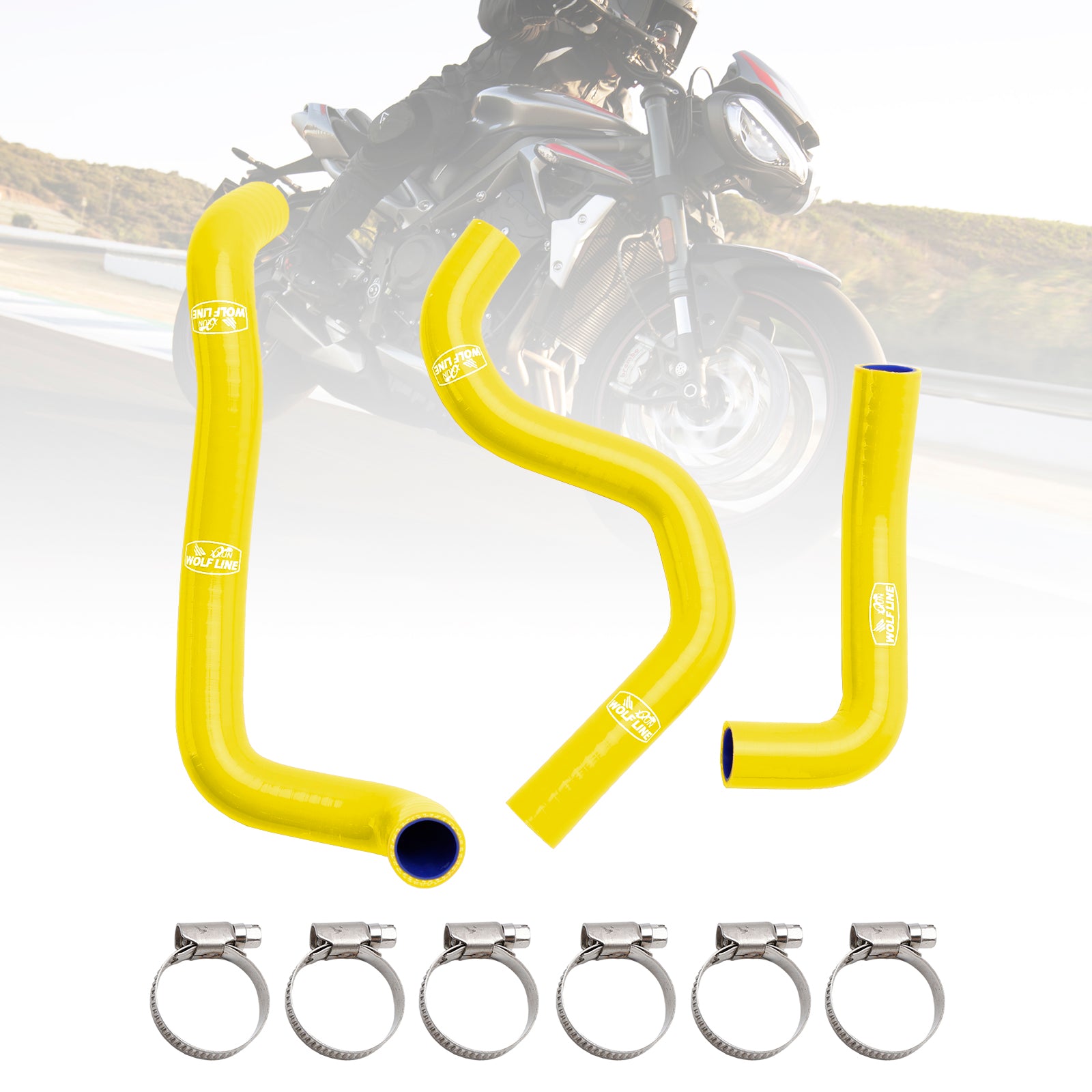 20-22 Street Triple 765 R RS Silicone Radiator Coolant Hose Kit