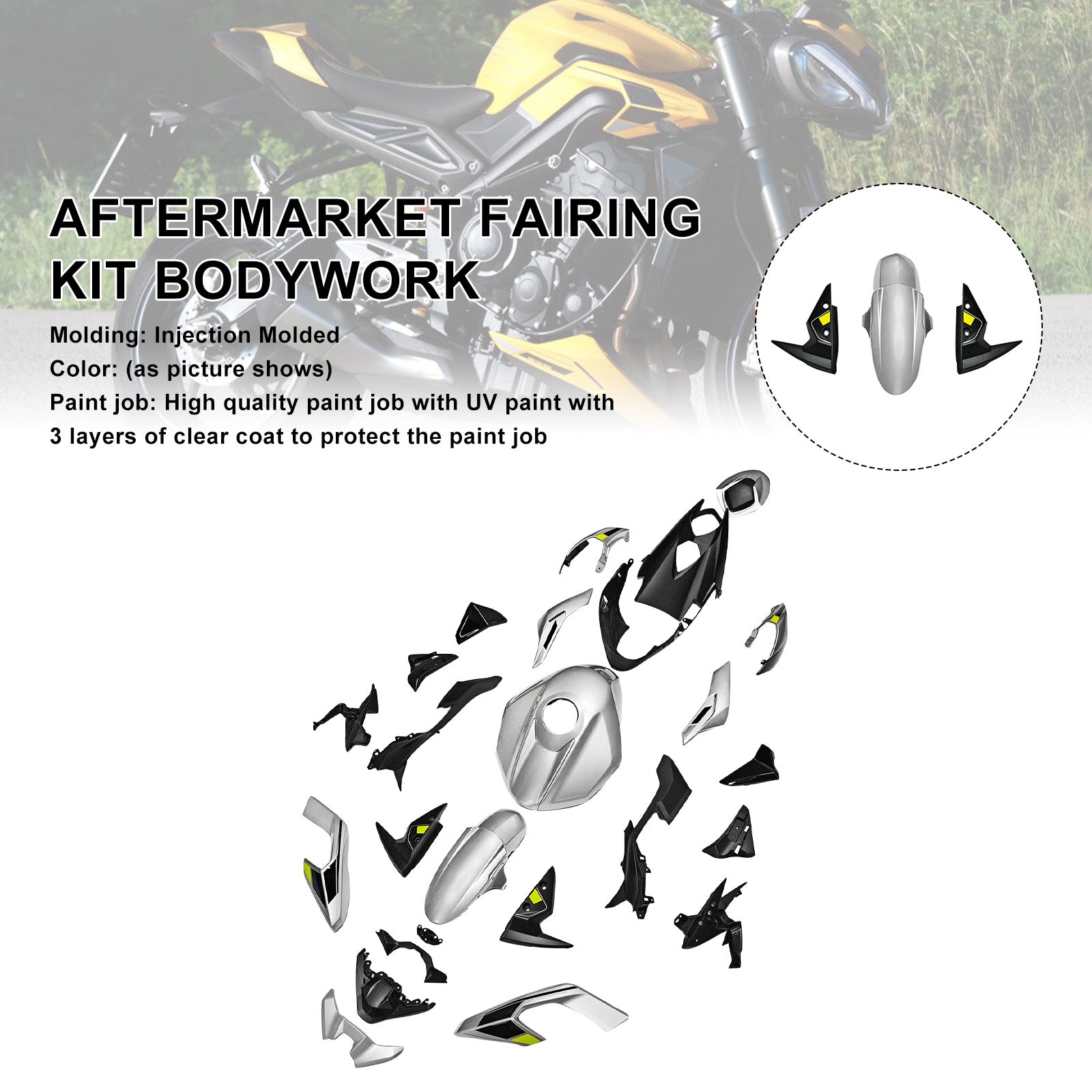 Amotopart 2023–2025 Triumph Street Triple 765 R/RS Verkleidungsset-Kollektion