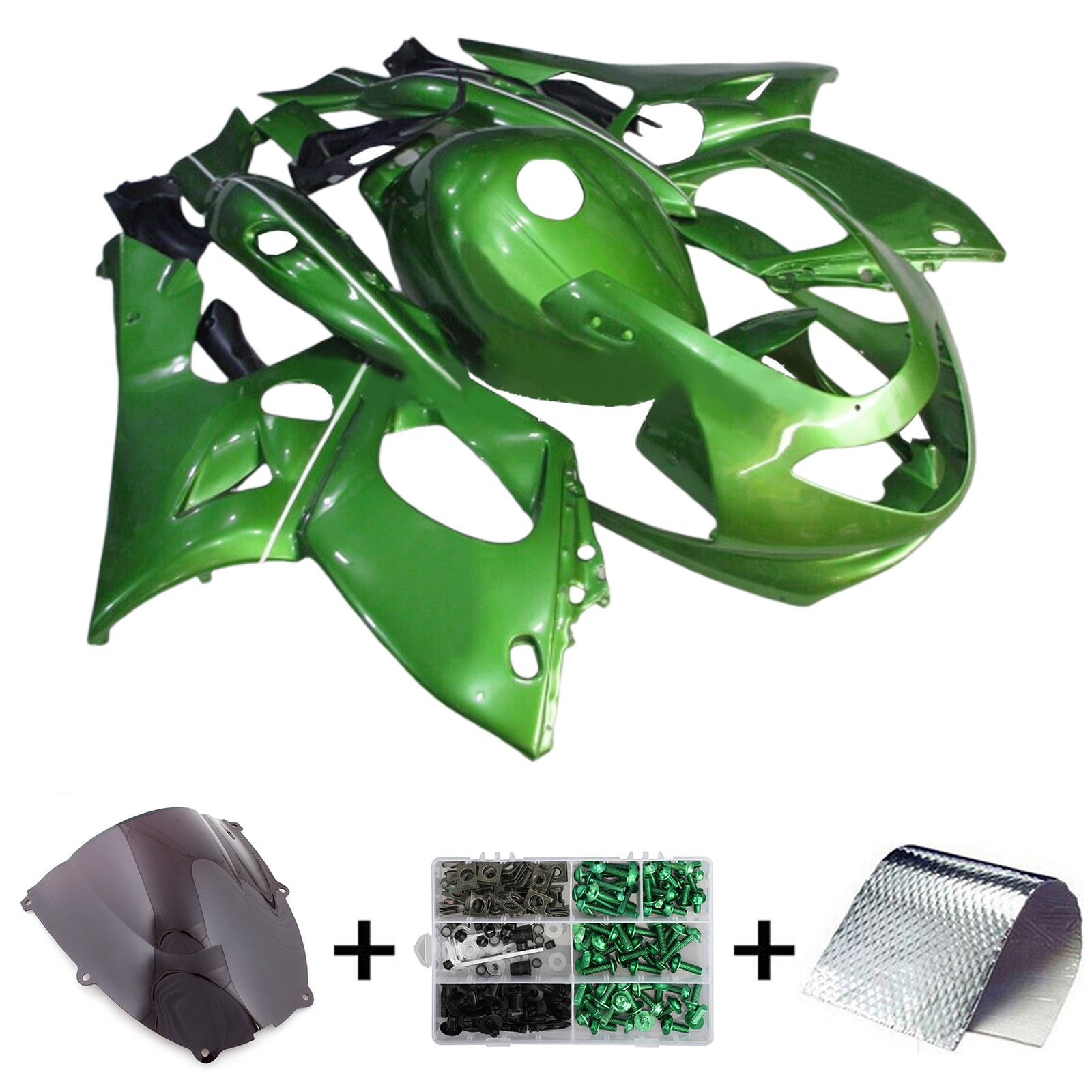 Amotopart 1996-2007 Yamaha YZF 600R Thundercat Glossy Light Green Fairing Kit