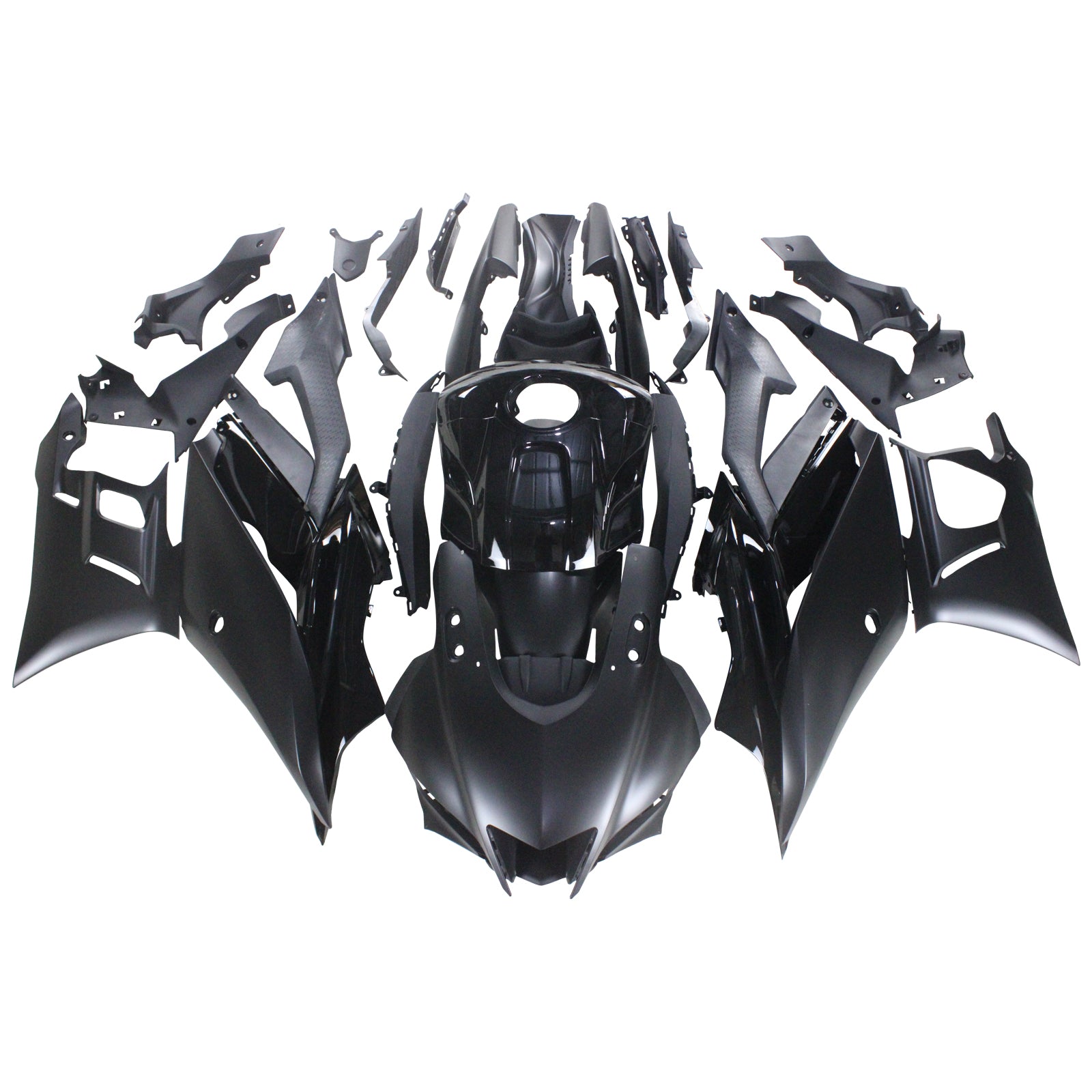 Amotopart 2022-2023 Yamaha YZF-R3 R25 Matte Black Fairing Kit