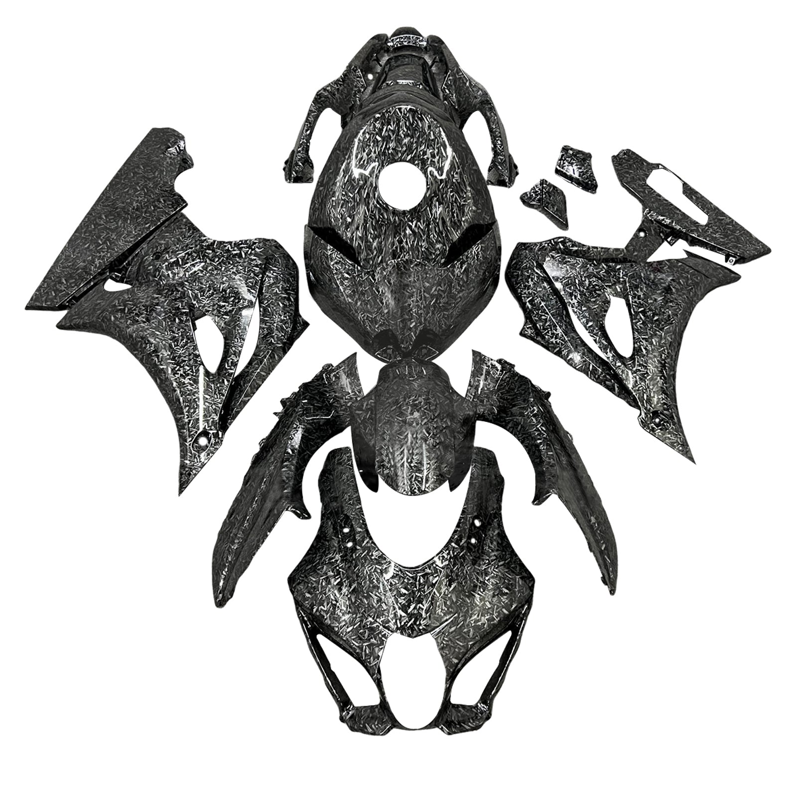 Amotopart 2017-2025 Suzuki GSXR1000 Forged Carbon Fiber Pattern Fairing Kit