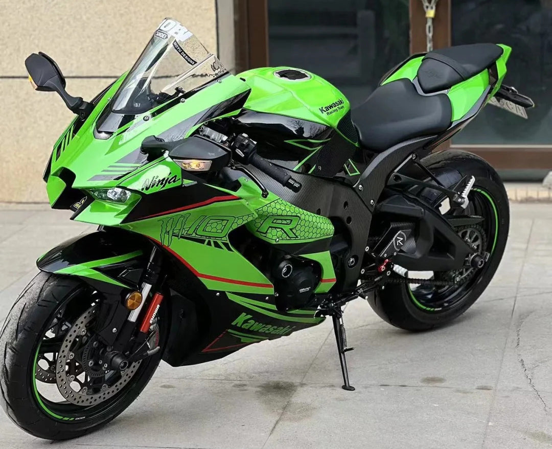 Amotopart 2021-2024 Kawasaki ZX 10RR ZX 10R ブラック レッド グリーン フェアリングキット