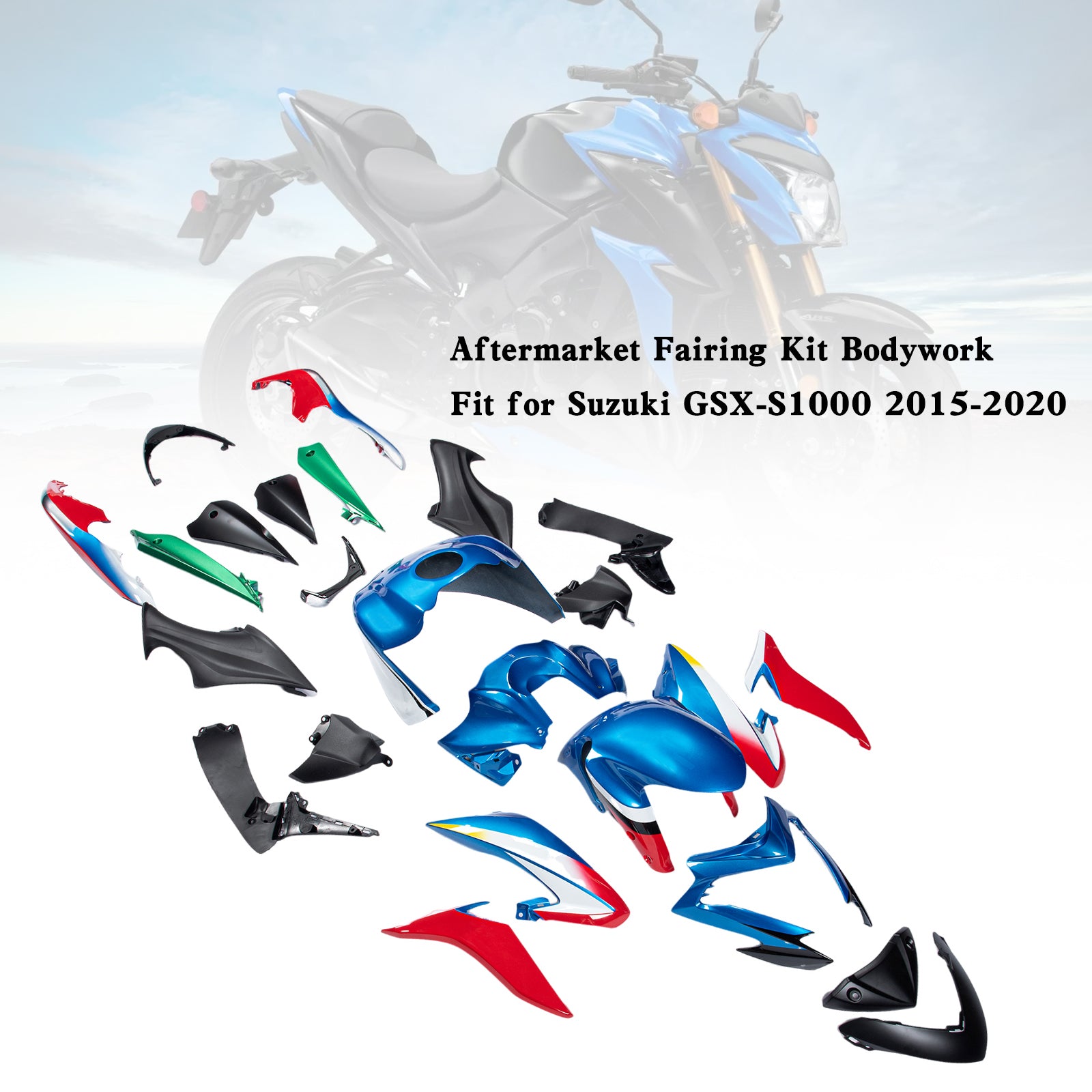 Amotopart (2015-2020) Suzuki GSX-S 1000 Fairing Kit Colletion 1