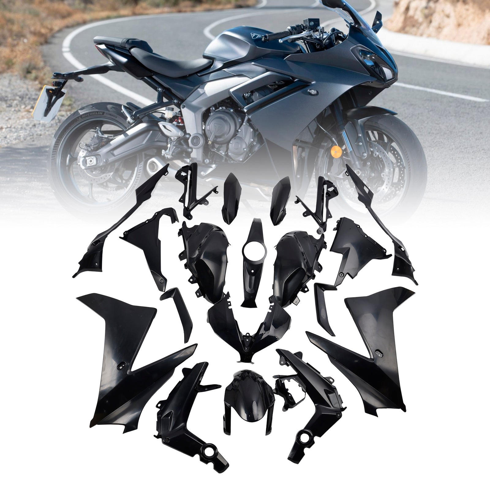 Amotopart Unpainted 2024-2025 Triumph Daytona 660 Fairing Kit