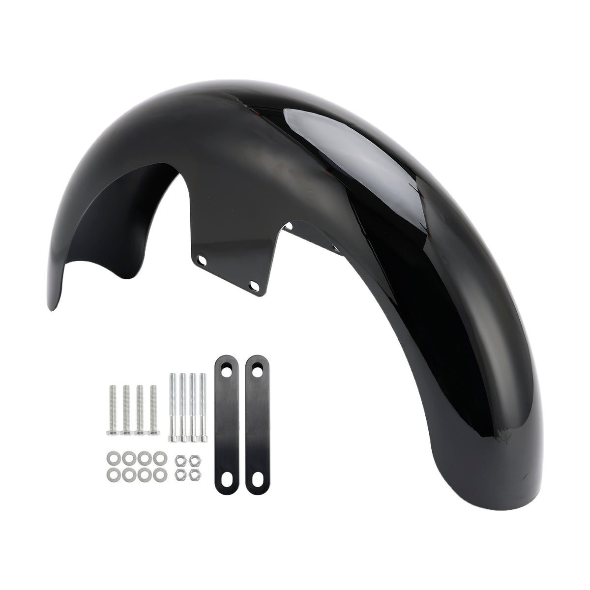 19palcové cestovní tašky Electra Street Road Glide Baggers FLHT FLHR Black Wrap přední blatník ABS
