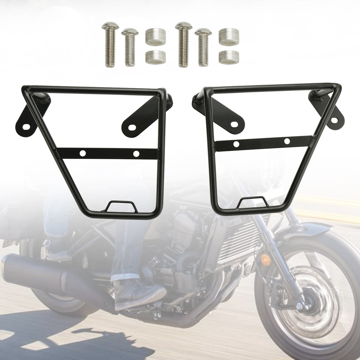 Side Saddle Bag Mounting Bracket Black Fit For Honda Cmx Rebel 1100 21-23 Right