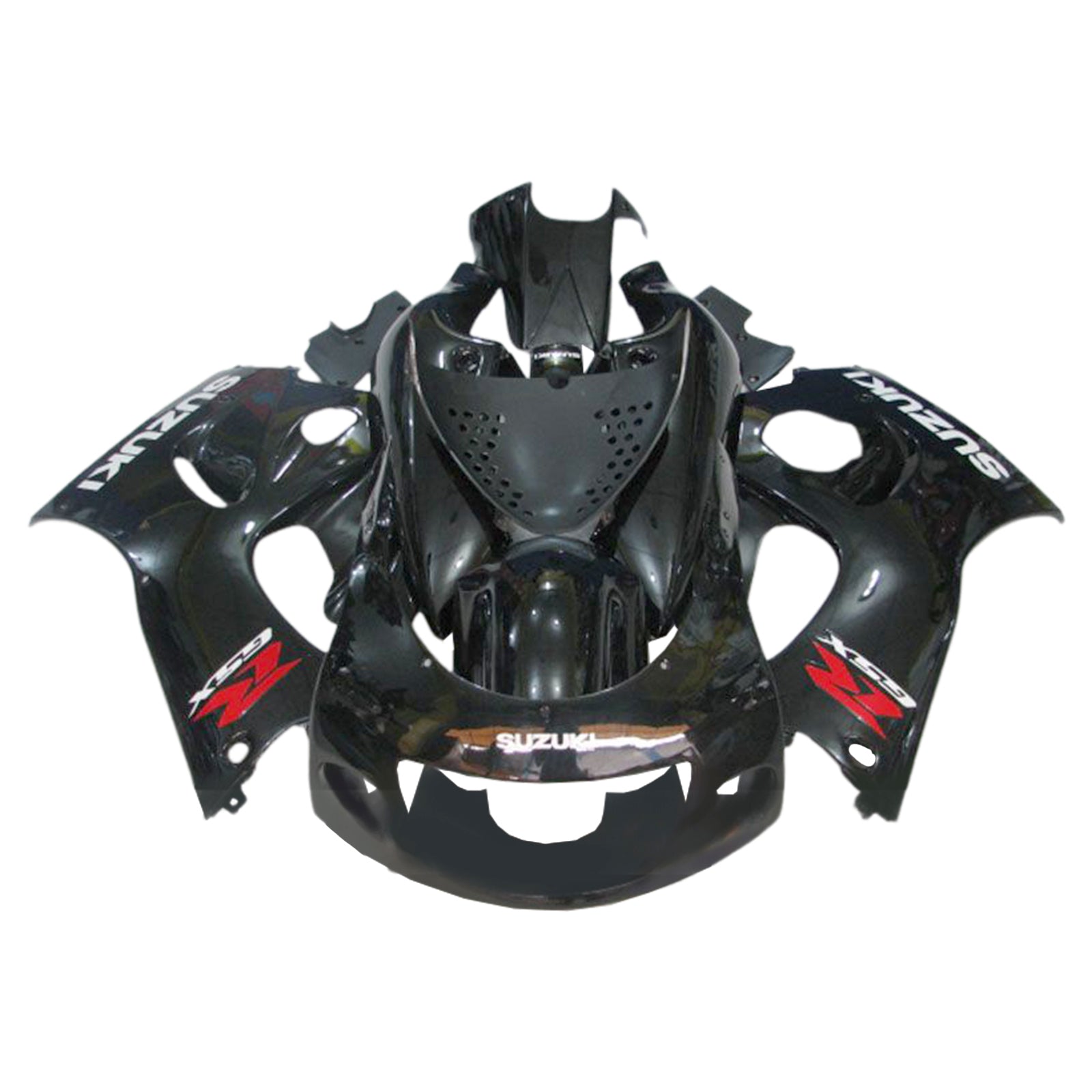 Amotopart GSXR600 1996-2000 GSXR750 1996-1999 Suzuki Black Fairing Kit