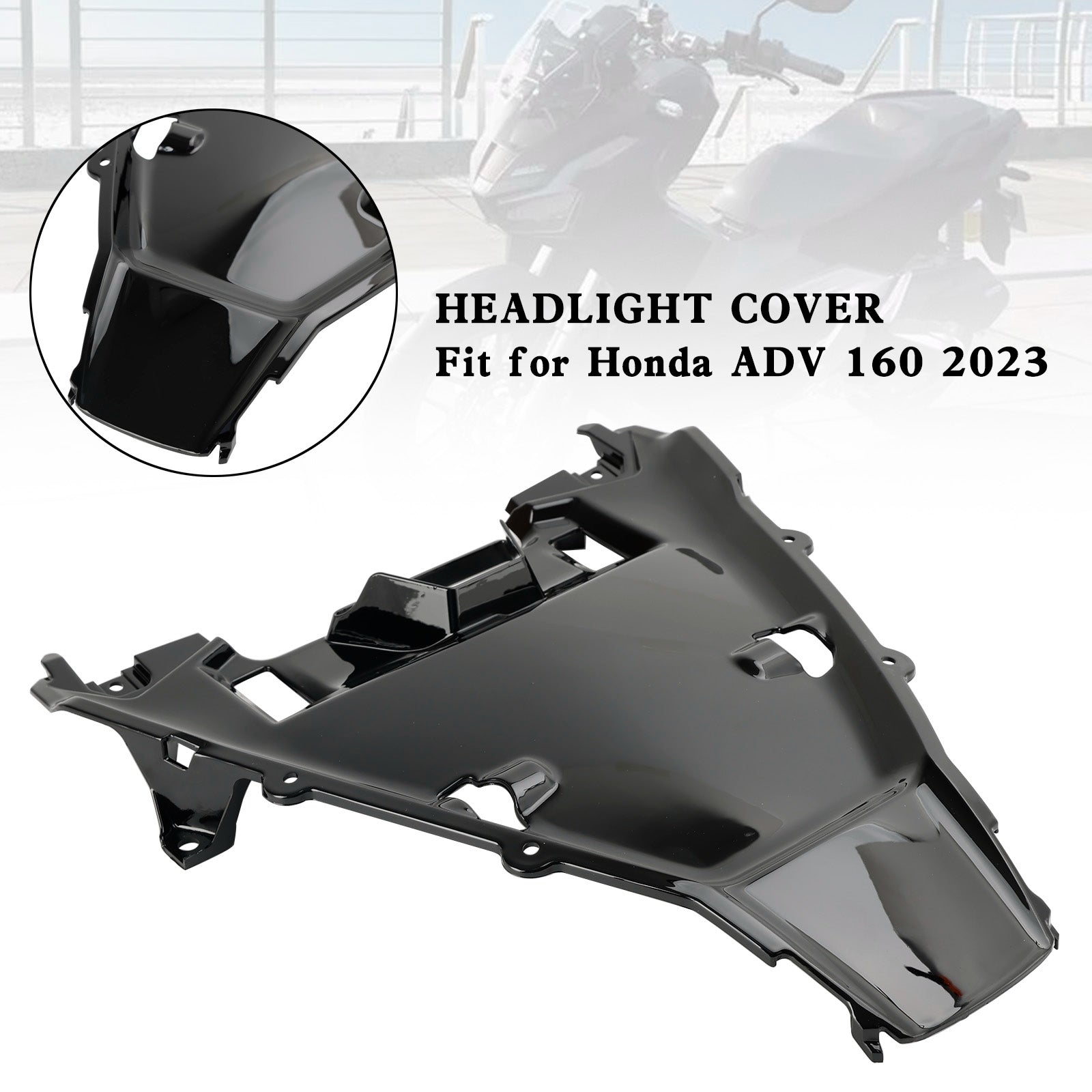 ABS Plastic Front Headlight Nose Cover Protector for Honda ADV 160 2023