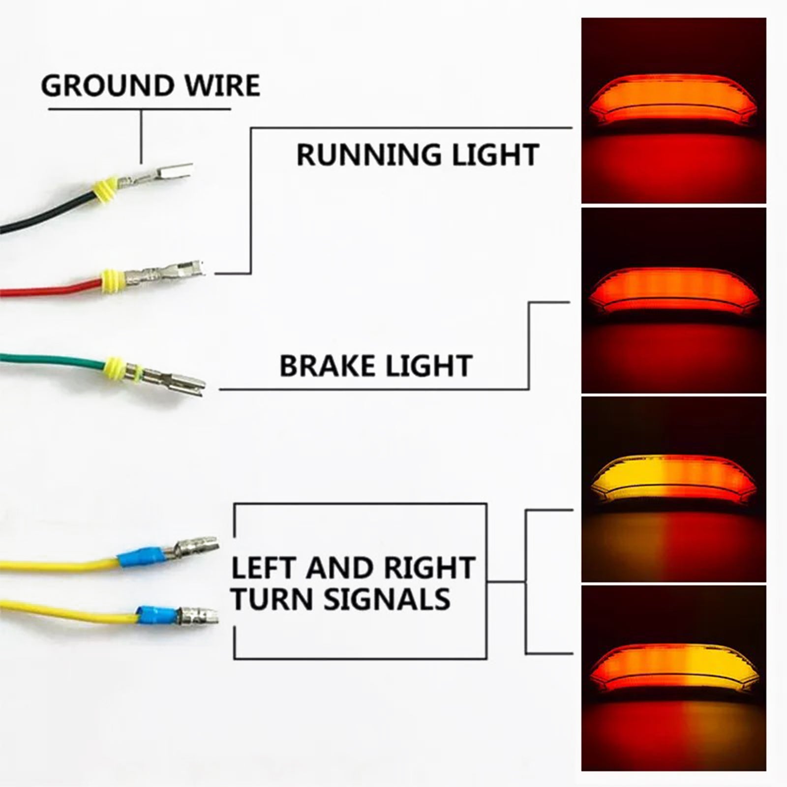 13-24 HONDA CBR600RR LED Rear Tail Brake Turn Signals Light