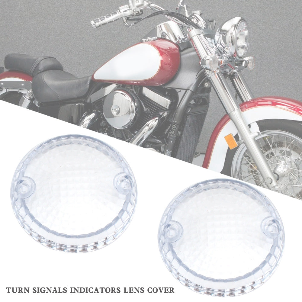 Turn Signals Indicators Lens Cover For Yamaha Kawasaki Vulcan 1500 VN