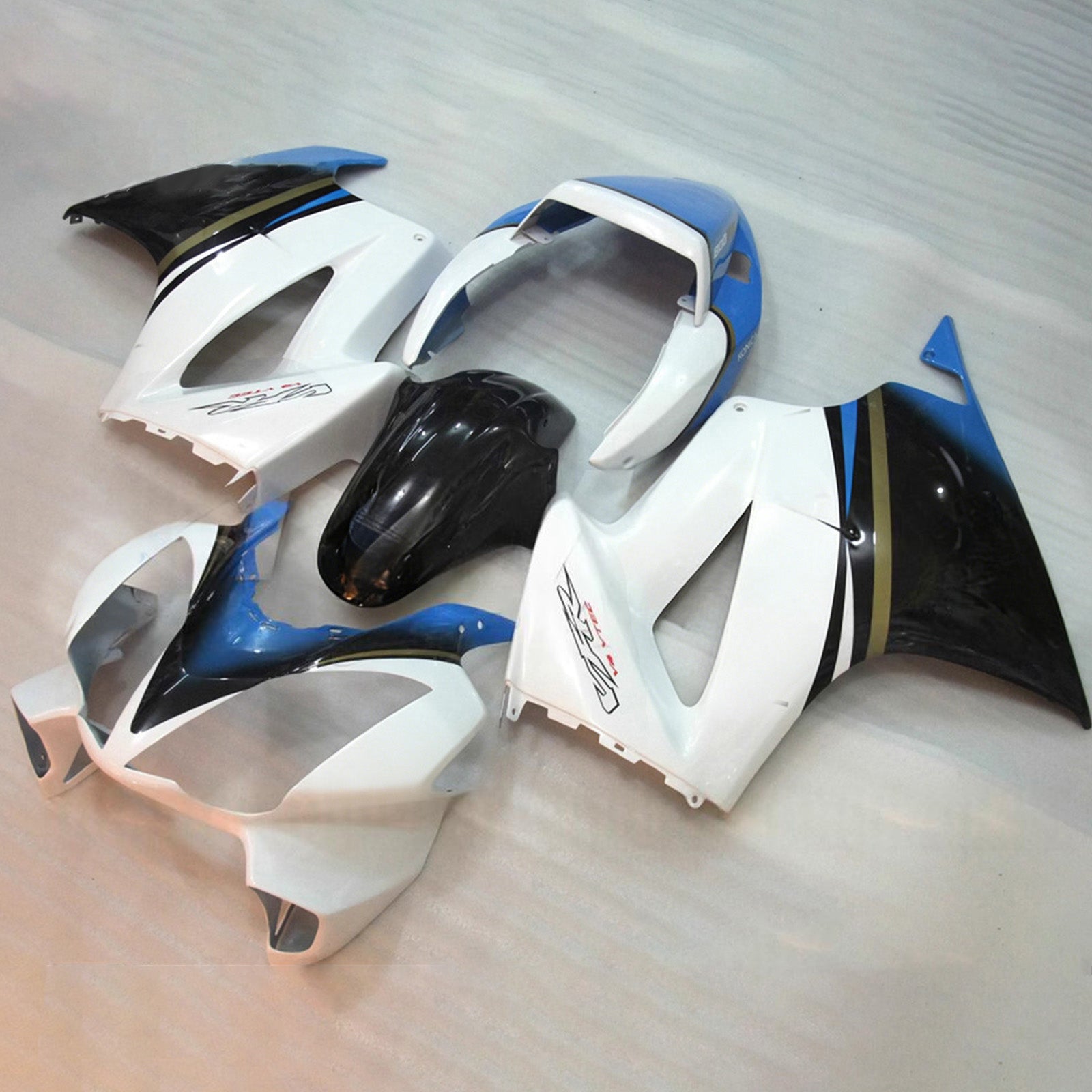 Amotopart 2002-2012 Honda VFR800 Kit de carenado azul negro blanco