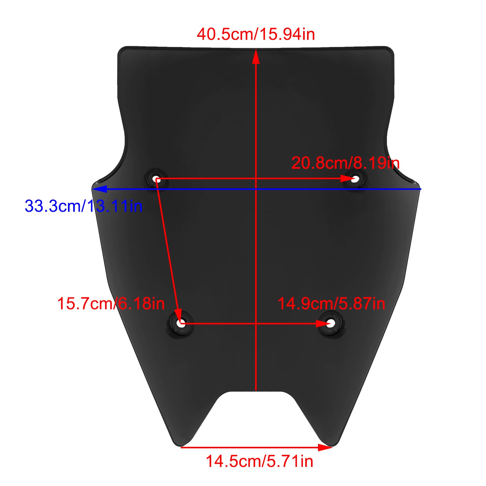 BMW R1200R 2015-2018 R1250RS 2019-2024 vindrutan vindruta