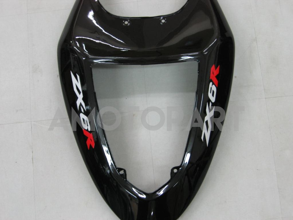 Amotopart 2005-2006 ZX6R 636 Kawasaki Black Fairing Kit
