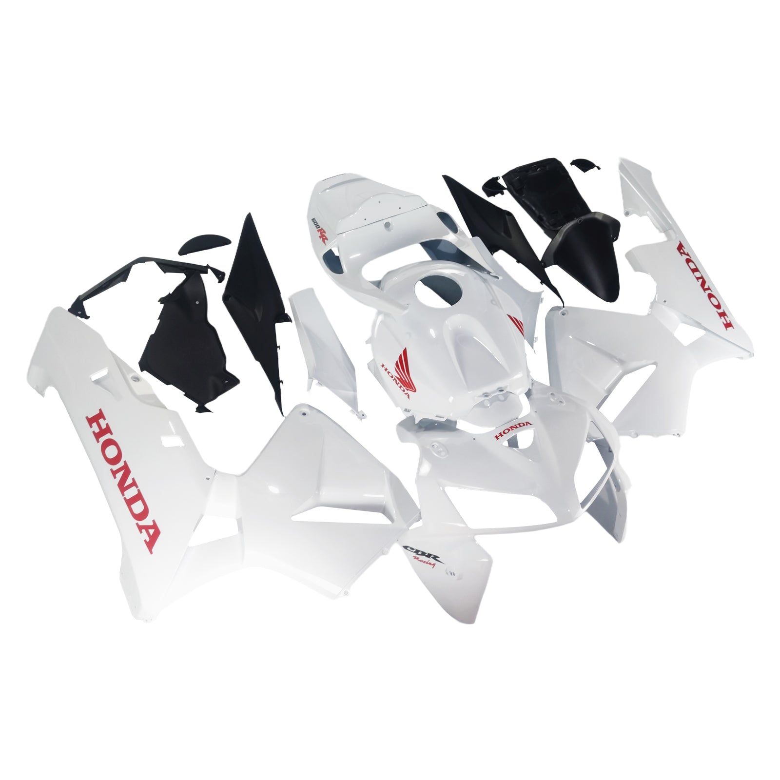 Amotopart 2005-2006 Honda CBR600RR White Fairing Kit