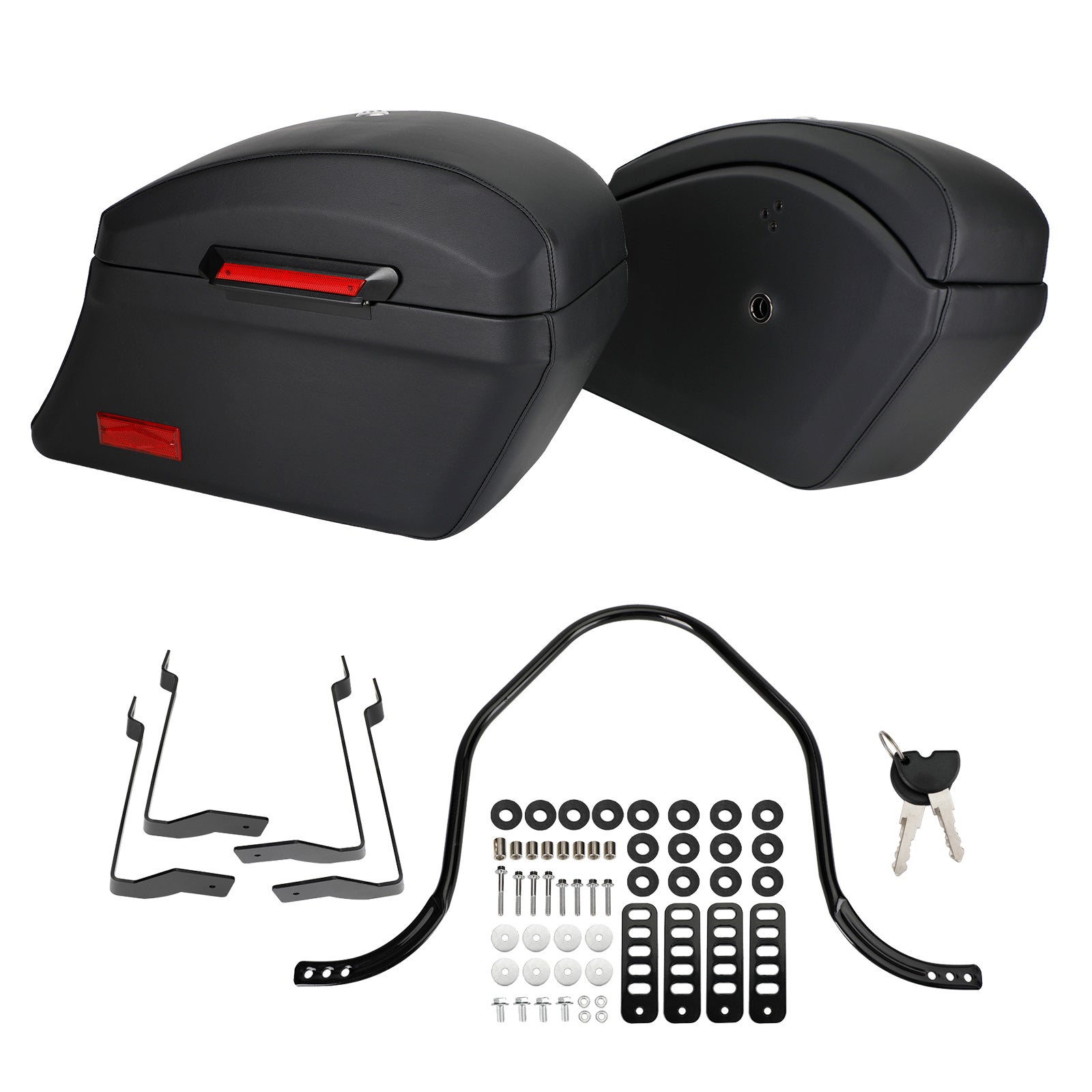 Hartschalen-Satteltasche und robustes Montageset für Yamaha Ds650 1100 Xvs950 1900