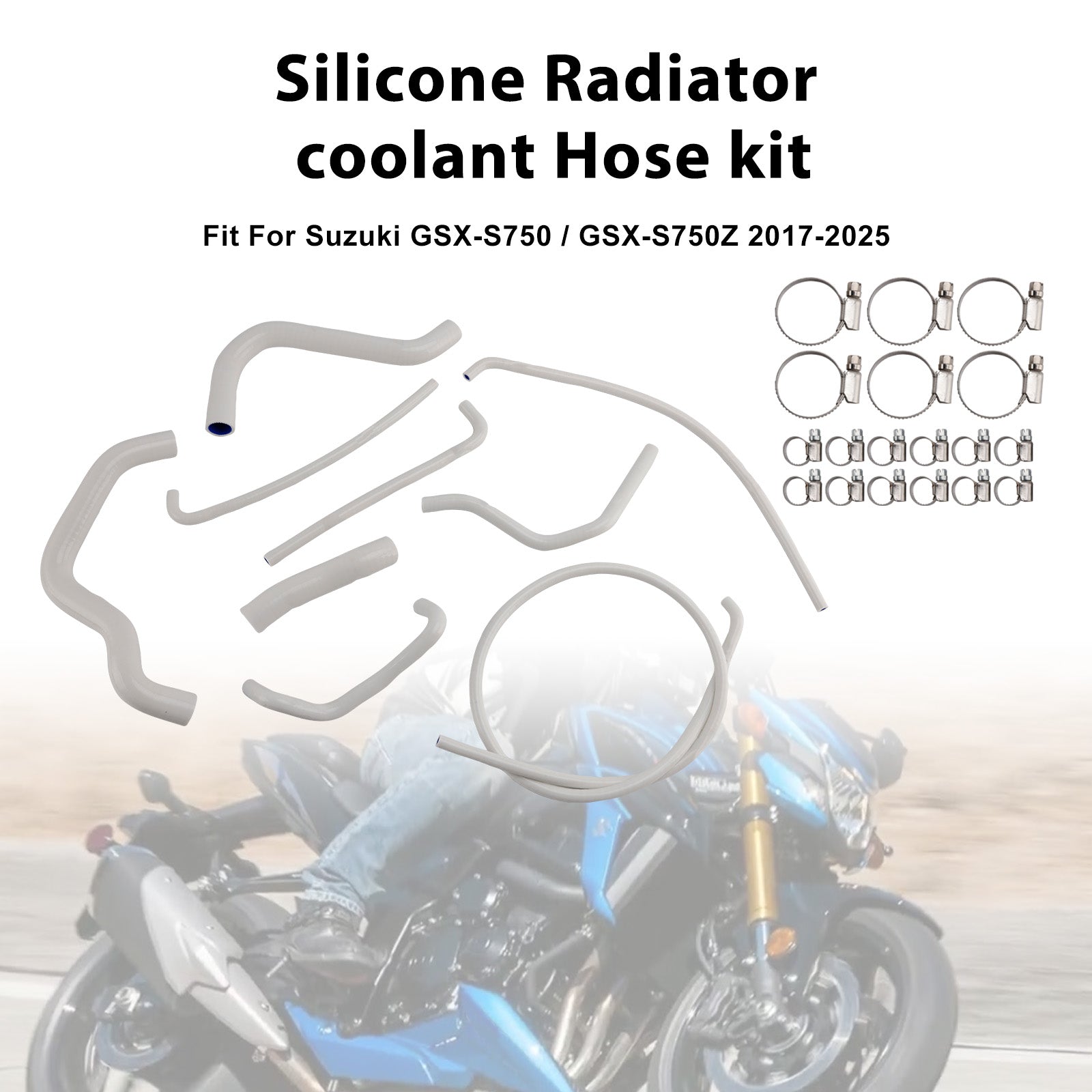 17-25 Suzuki GSX-S750 /Z 20 Silicone Radiator coolant Hose kit