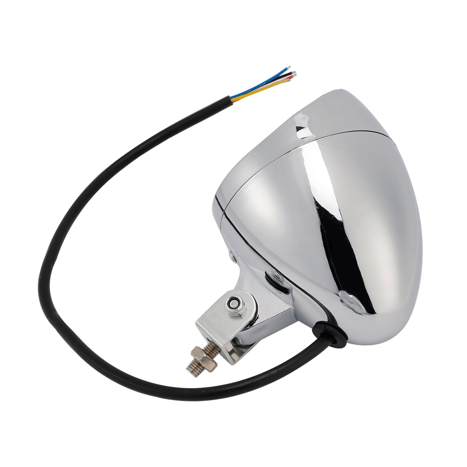 Motorcycle Scooter Motorcycle Spotlight Headlight Fog Beam Chrome #D18