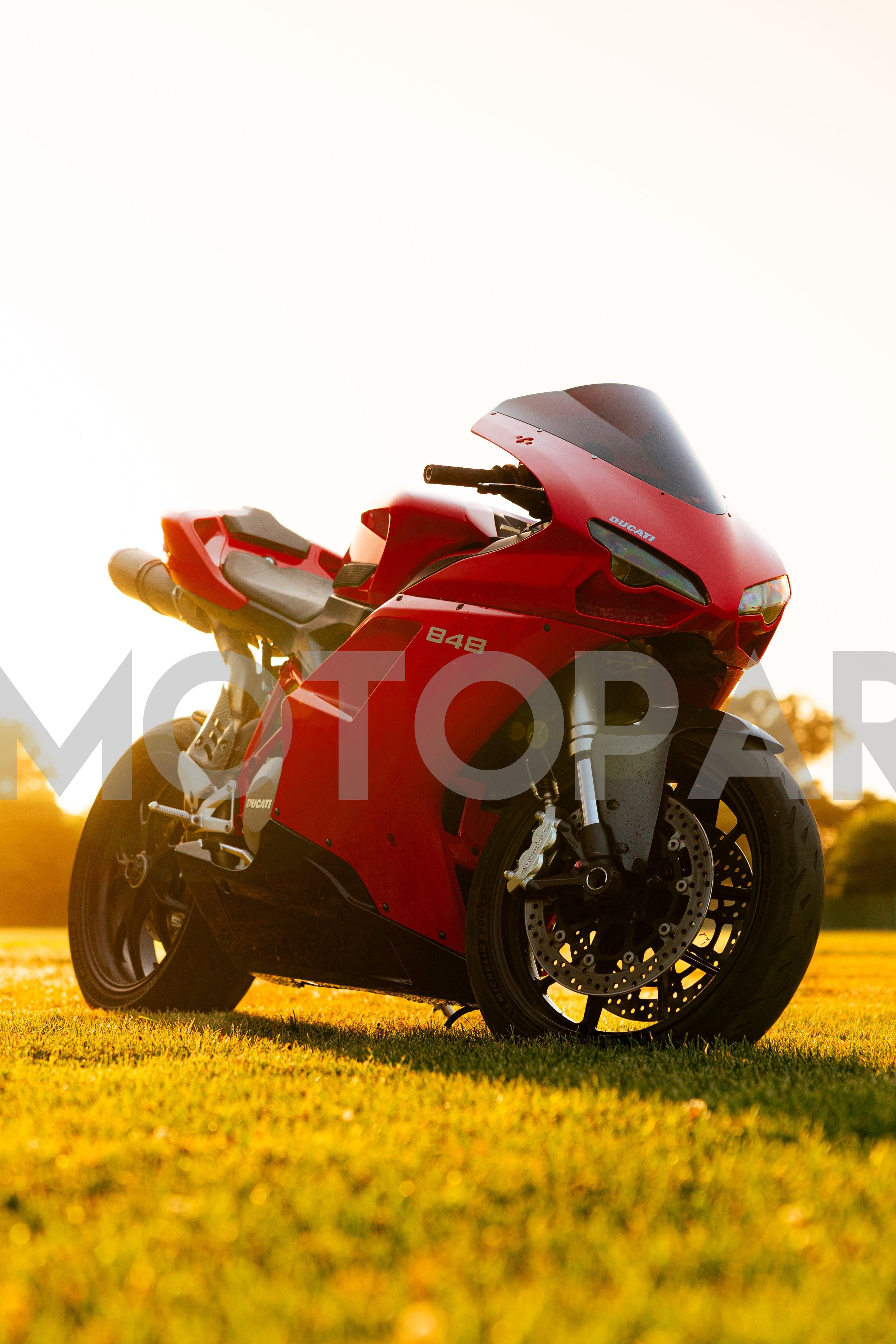 Amotopart All Years Ducati 1098 1198 848 Red Fairing Kit