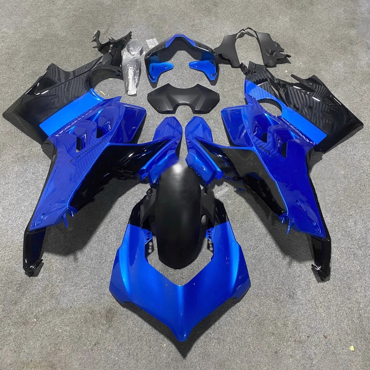 Amotopart Kit carena Ducati Panigale 20-21 V4 V4S &amp; 21-22 V4SP &amp; 19-22 V4R Blu Nero