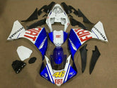 Amotopart 2012-2014 Yamaha R1 Fairing Blue&White Style6 Kit