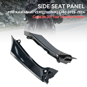 Amotopart 2022-2024 Kawasaki Versys 650 KLE Panel de carenado de asiento lateral sin pintar