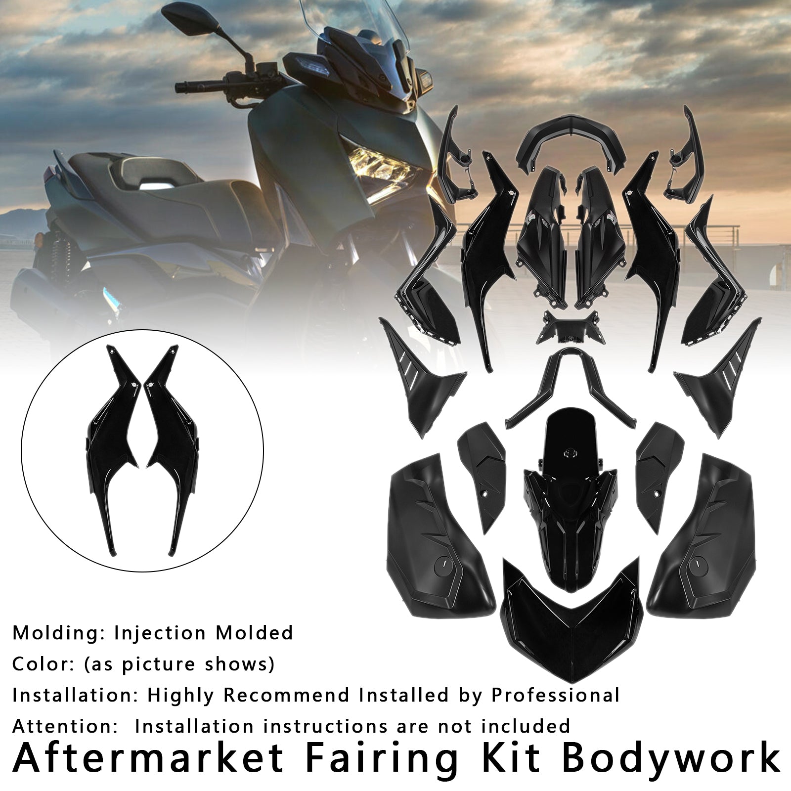 Amotopart 2023-2024 Yamaha X-MAX 300 Fairing Kit