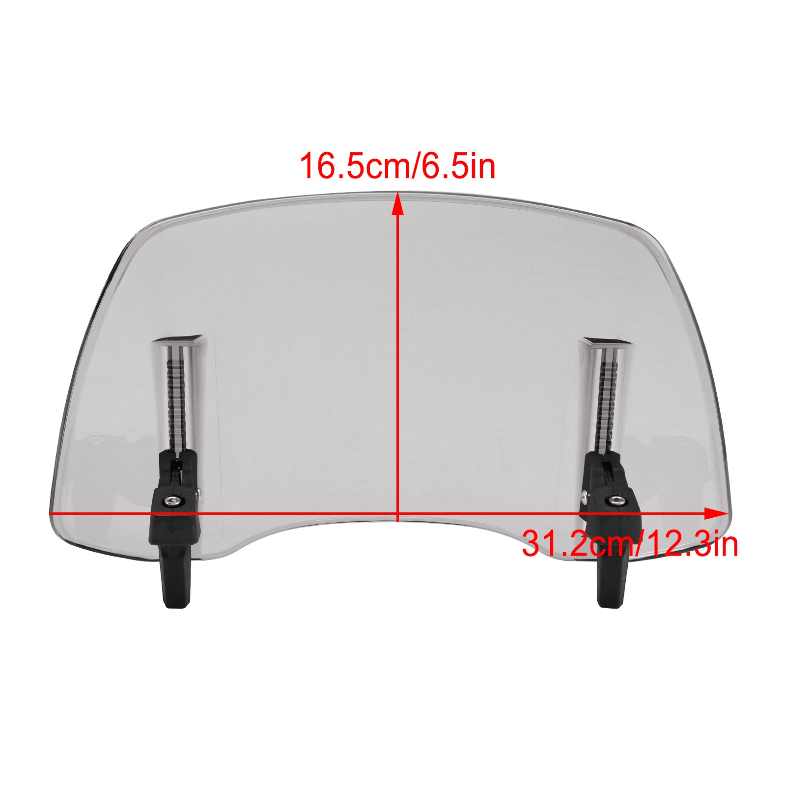 Universal Adjustable Windshield Clip On Wind Screen Deflector Extension Spoiler