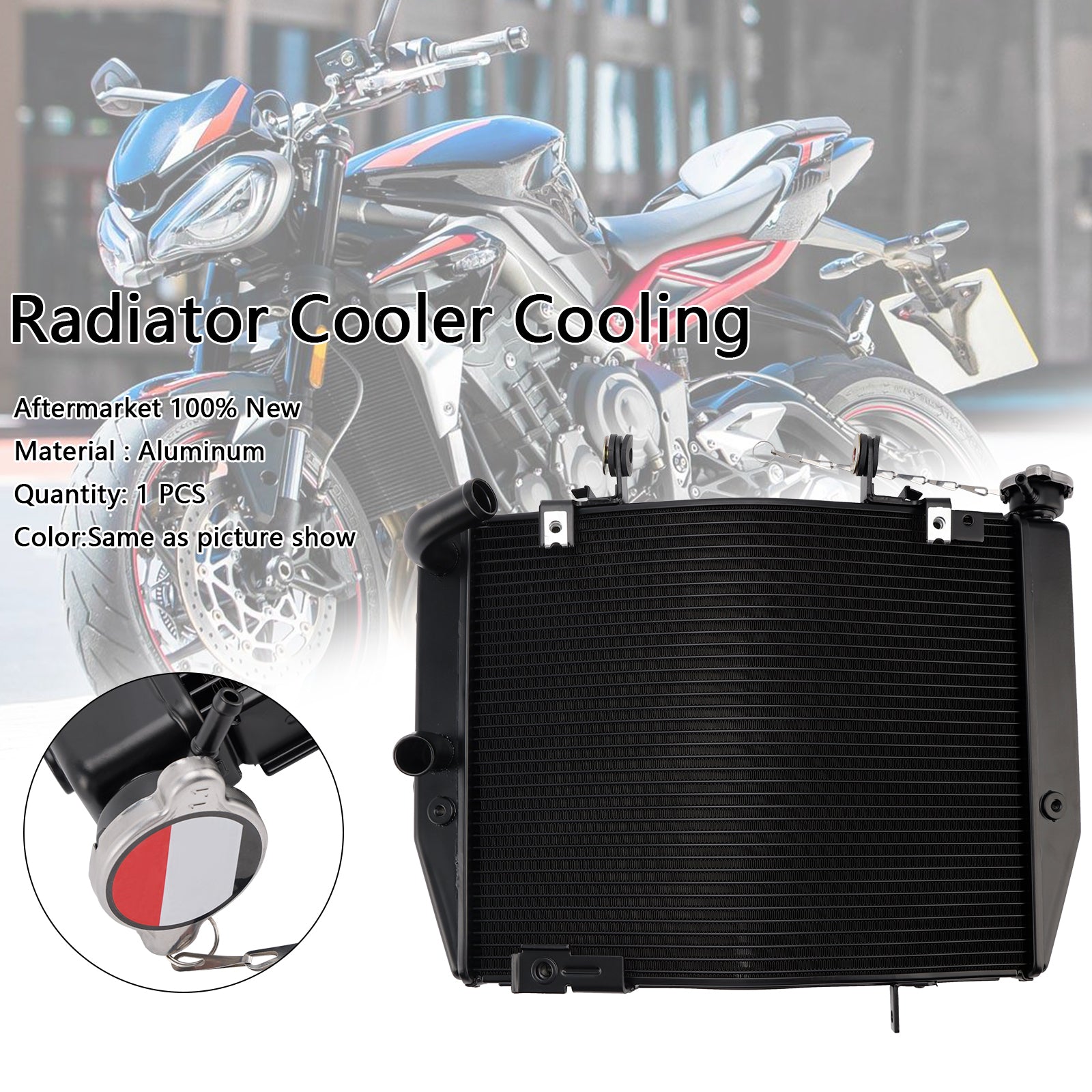 2020-2022 Street Triple 765 R RS Radiator Cooling Engine Cooler
