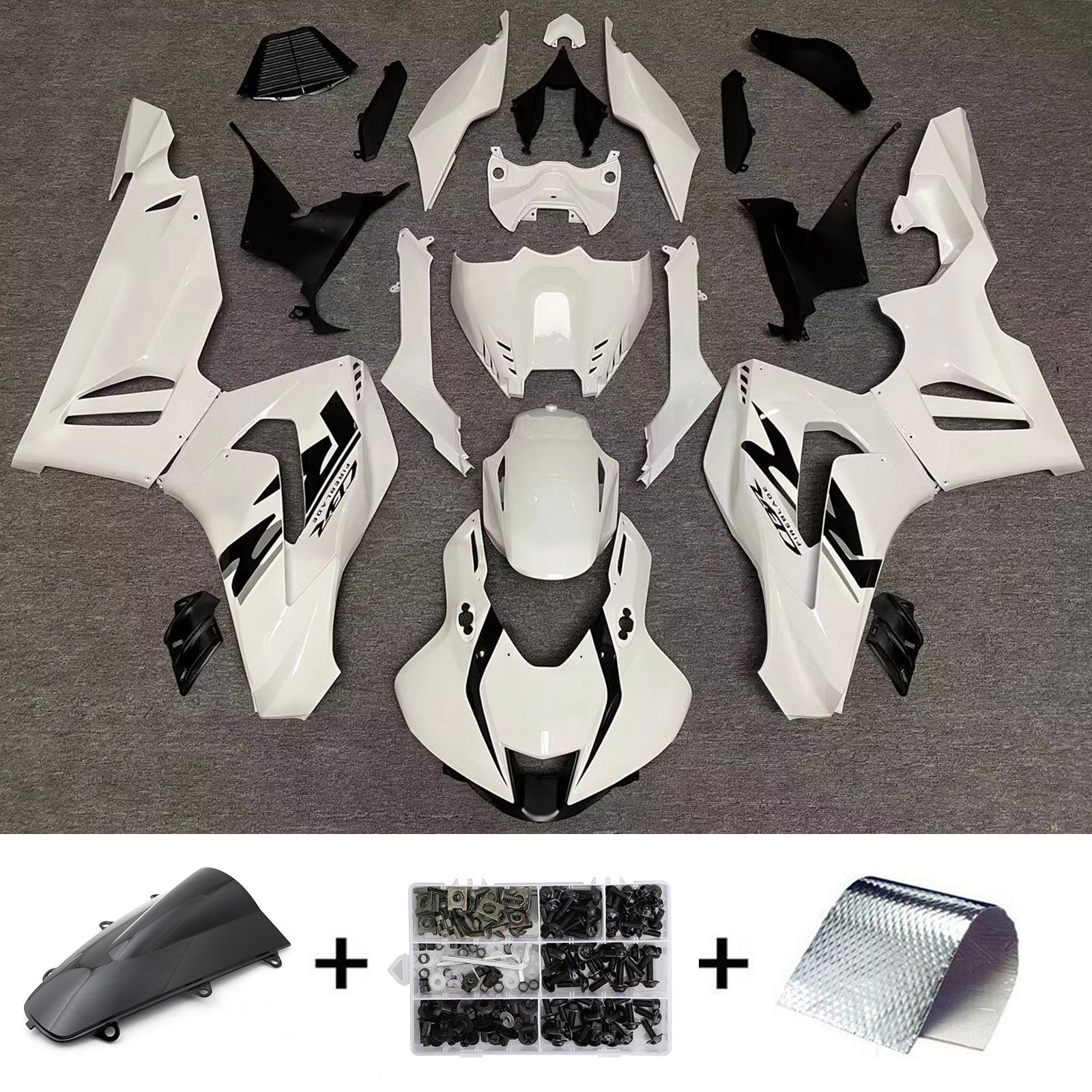 Amotopart 2020-2023 Honda CBR1000RR-R White Fairing Kit