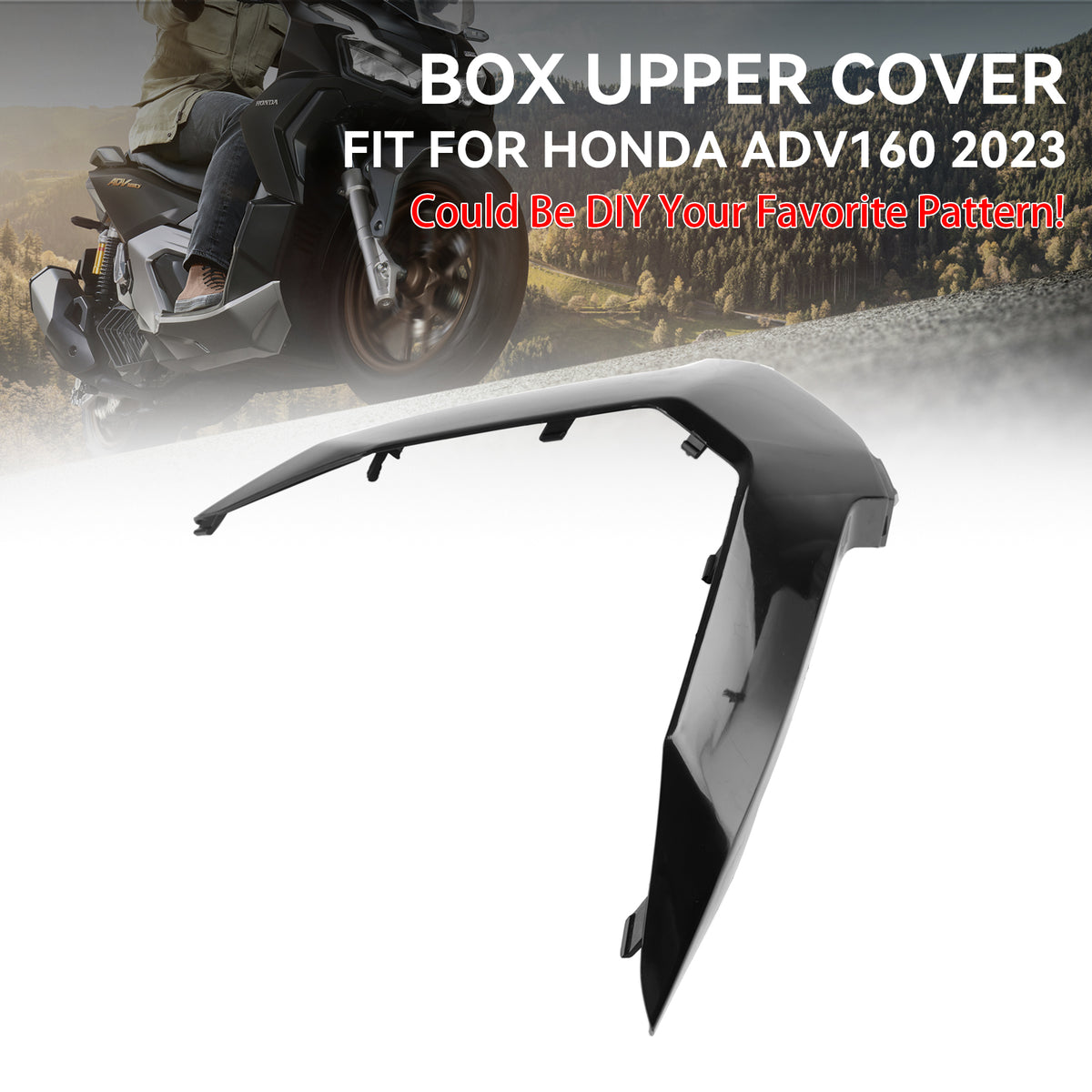 2023-2024 Honda ADV 160 Unpainted Middle box upper cover Fairing Cowl
