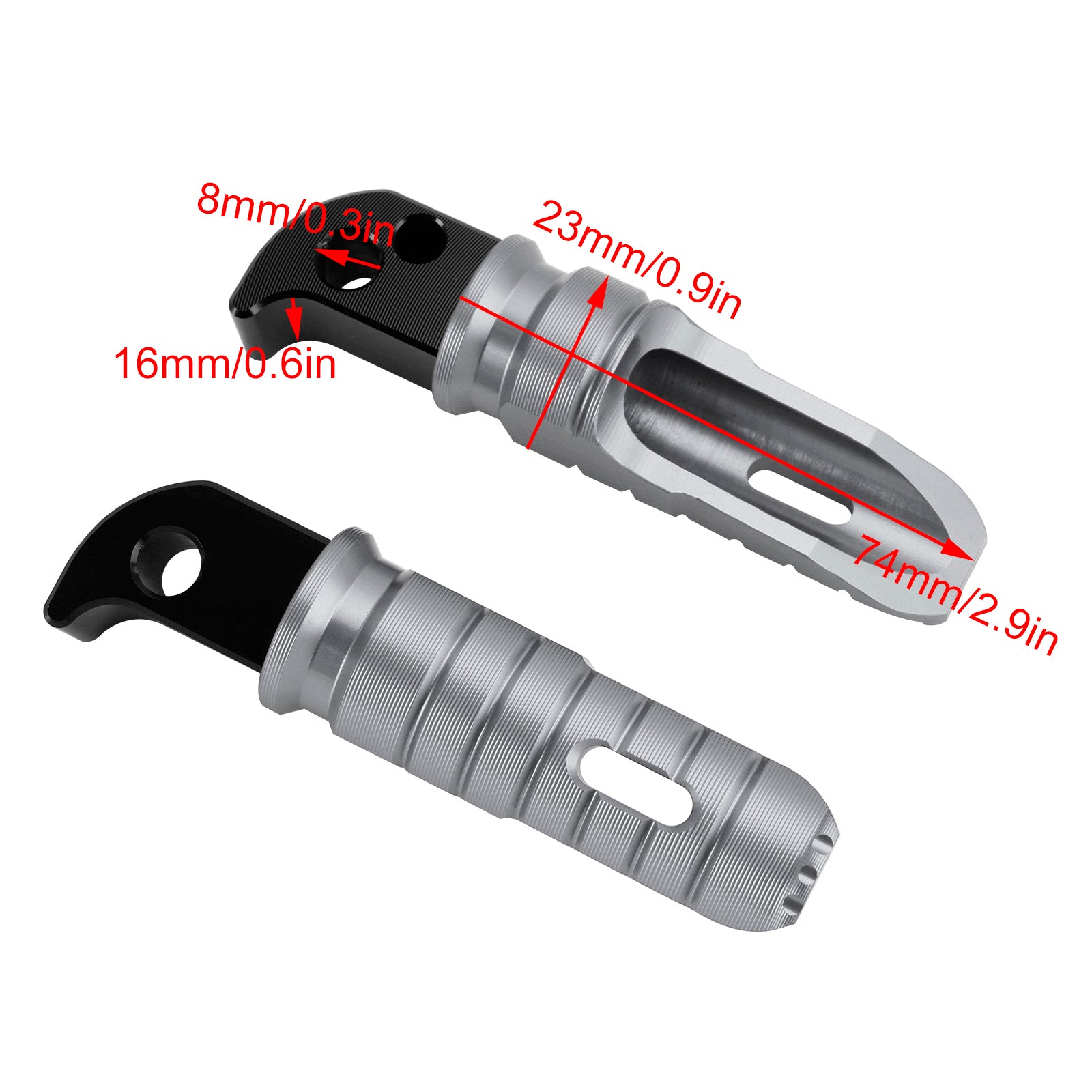 21-24ヤマハYZF R7 MT07 MT09トレーサー9/ GT/ GT+リアフットレストフットペグ