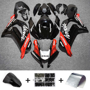 Amotopart 2016-2020 ZX10R Kawasaki Red&Black Style9 Fairing Kit