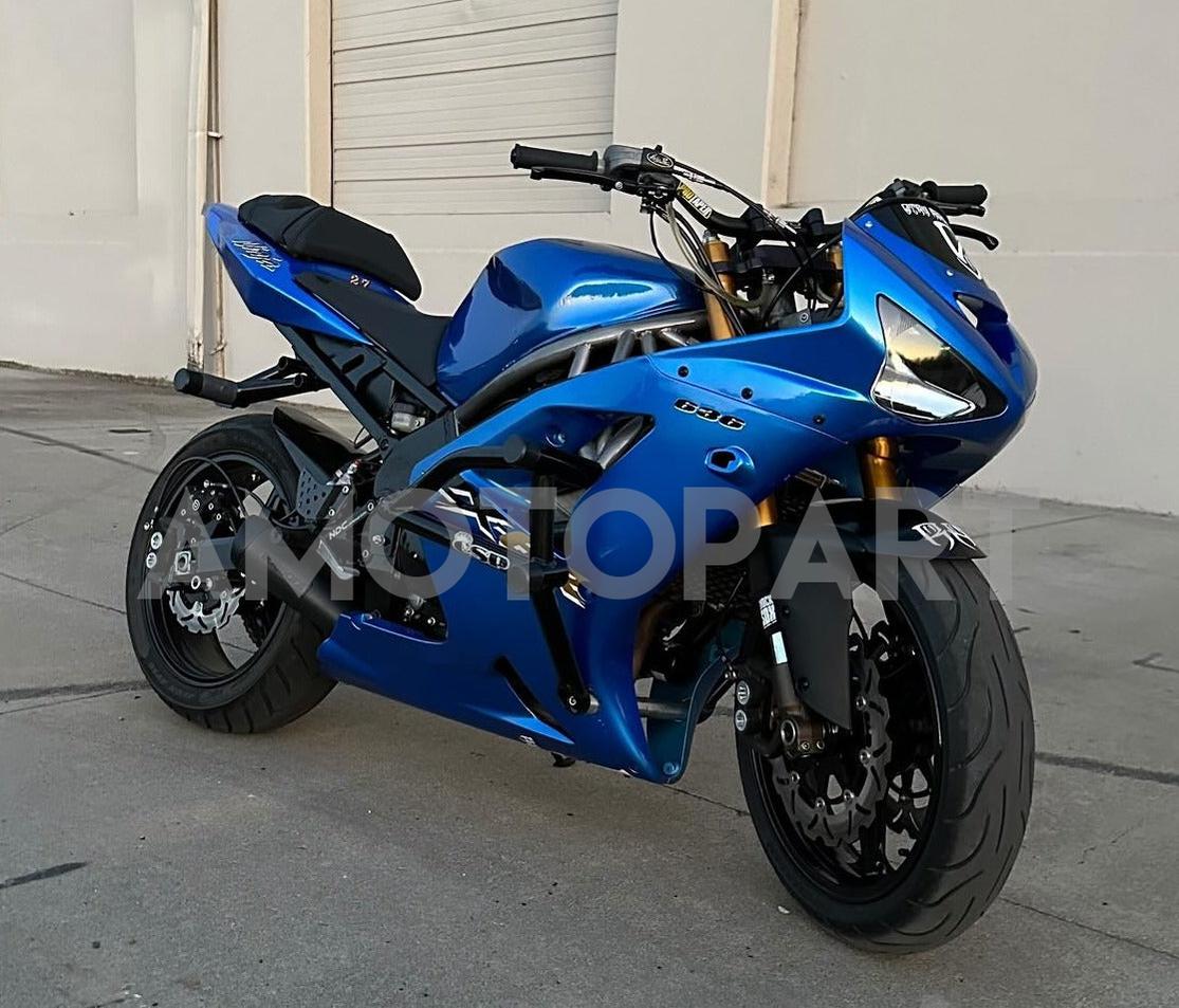 Amotopart 2003-2004 Kawasaki ZX6R Fairing G-Blue Kit