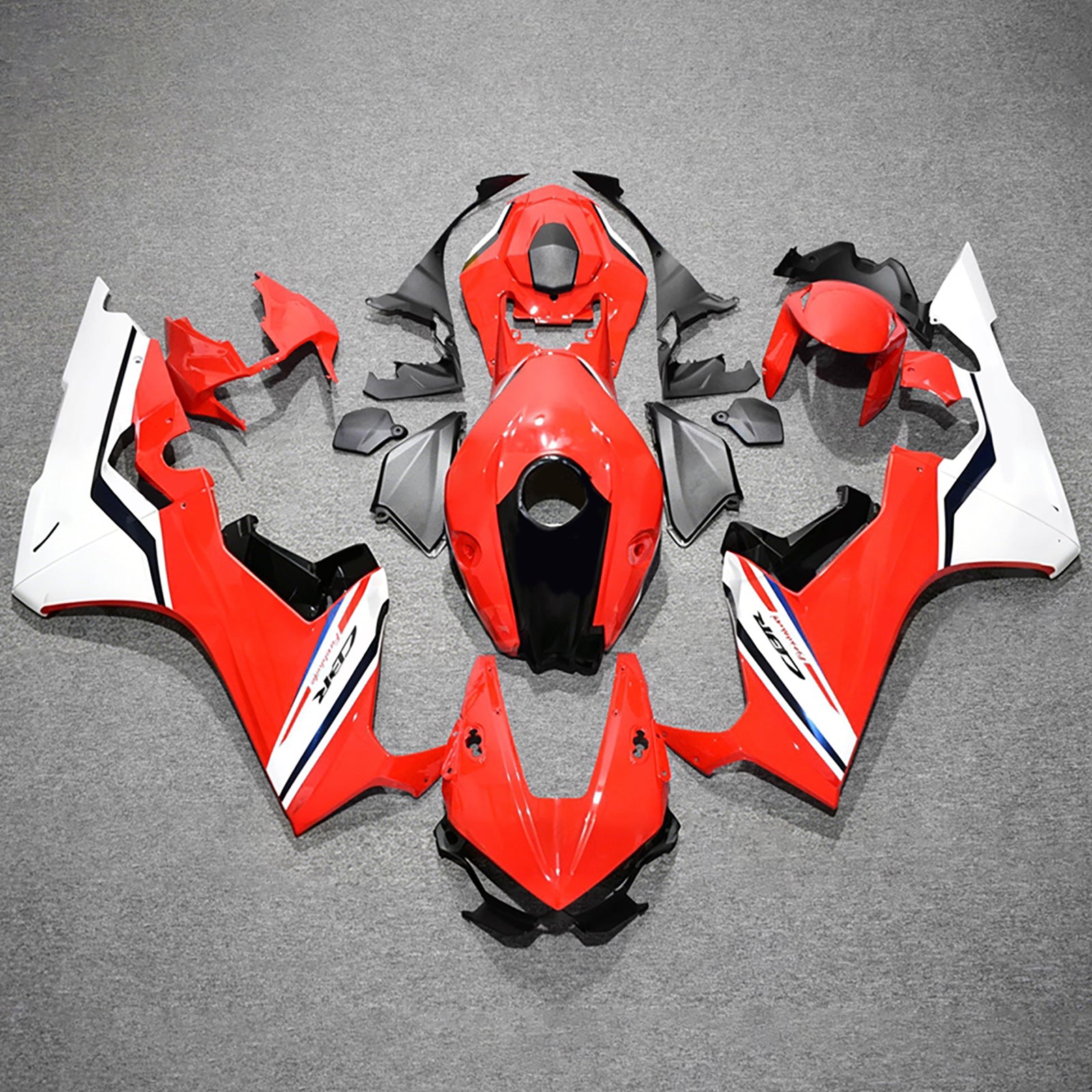 Amotopart 2017-2026 Honda CBR1000RR White/Orange Fairing Kit