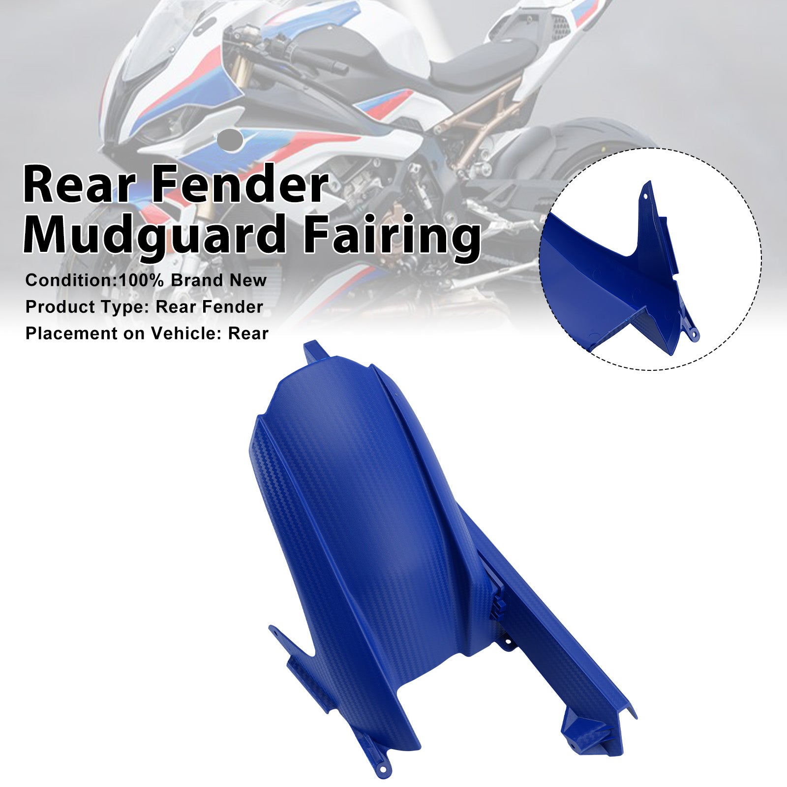 2019-2026 BMW S1000RR Kapota blatníku zadního blatníku