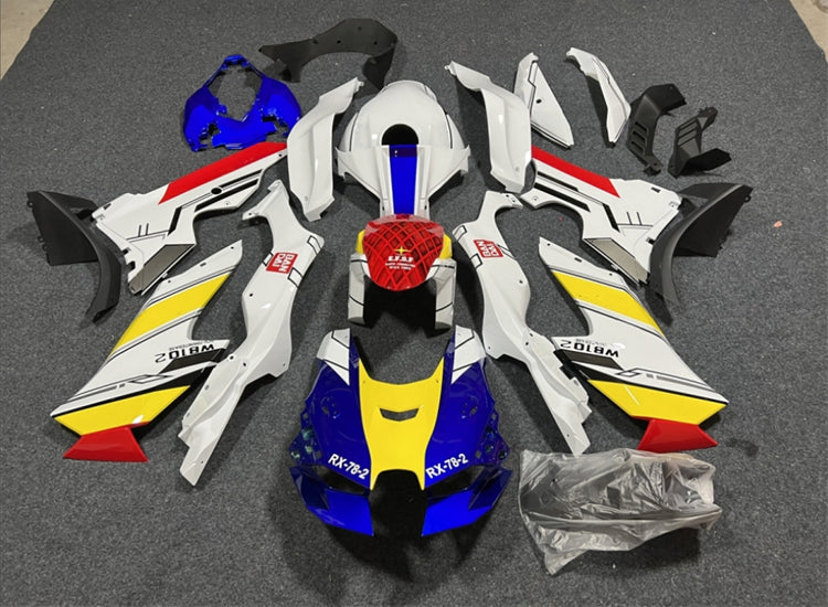 Amotopart 2021-2024 Kawasaki ZX 10RR ZX 10R Kit de carenado blanco azul rojo amarillo